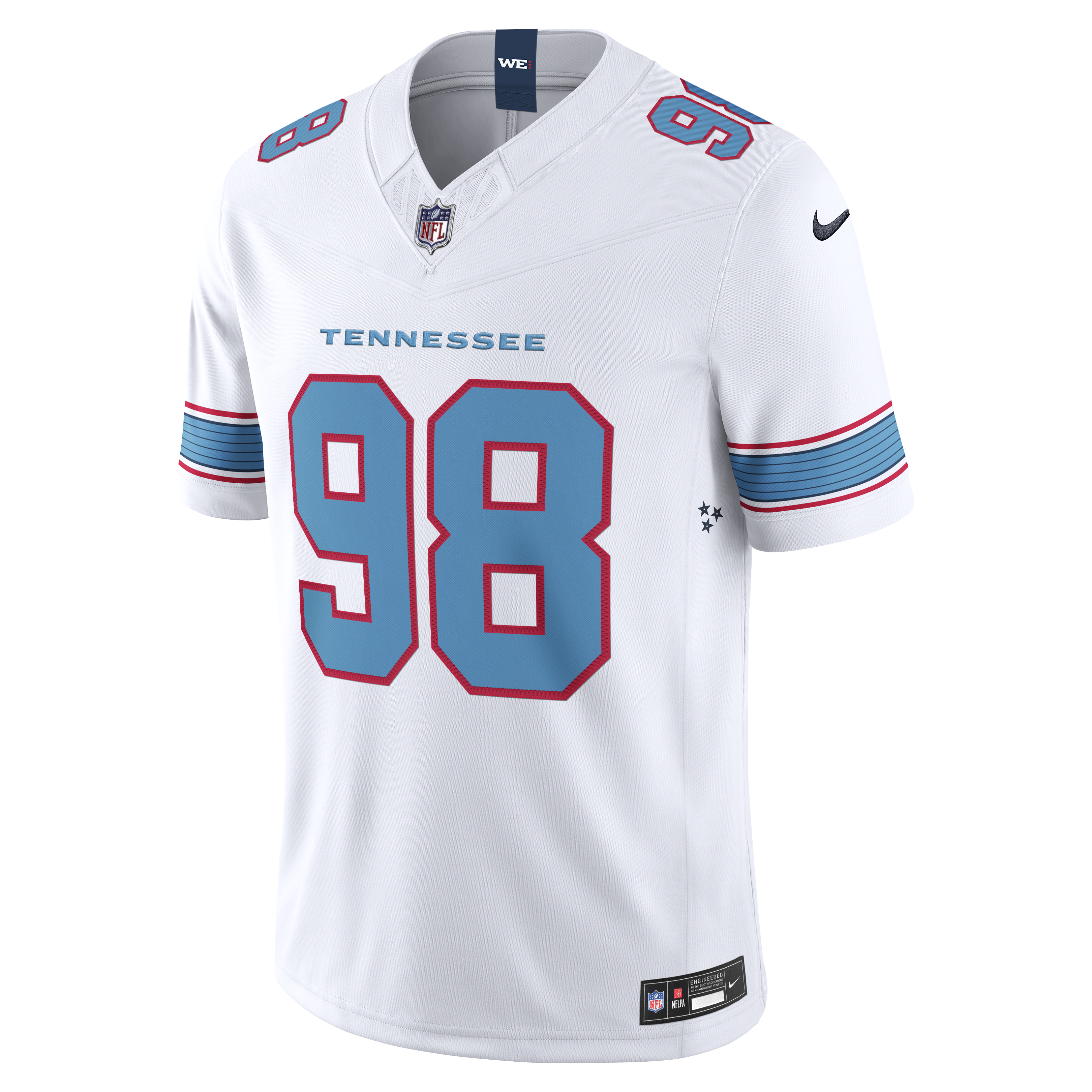 Jeffery Simmons Tennessee Titans Nike Vapor F.U.S.E. Stitched Limited Jersey - White