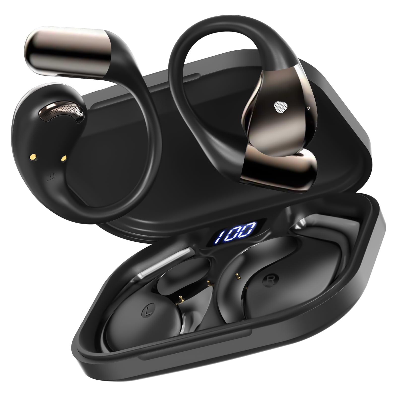 CONYAT Open-Ear Bluetooth Headphones with 40H Playtime