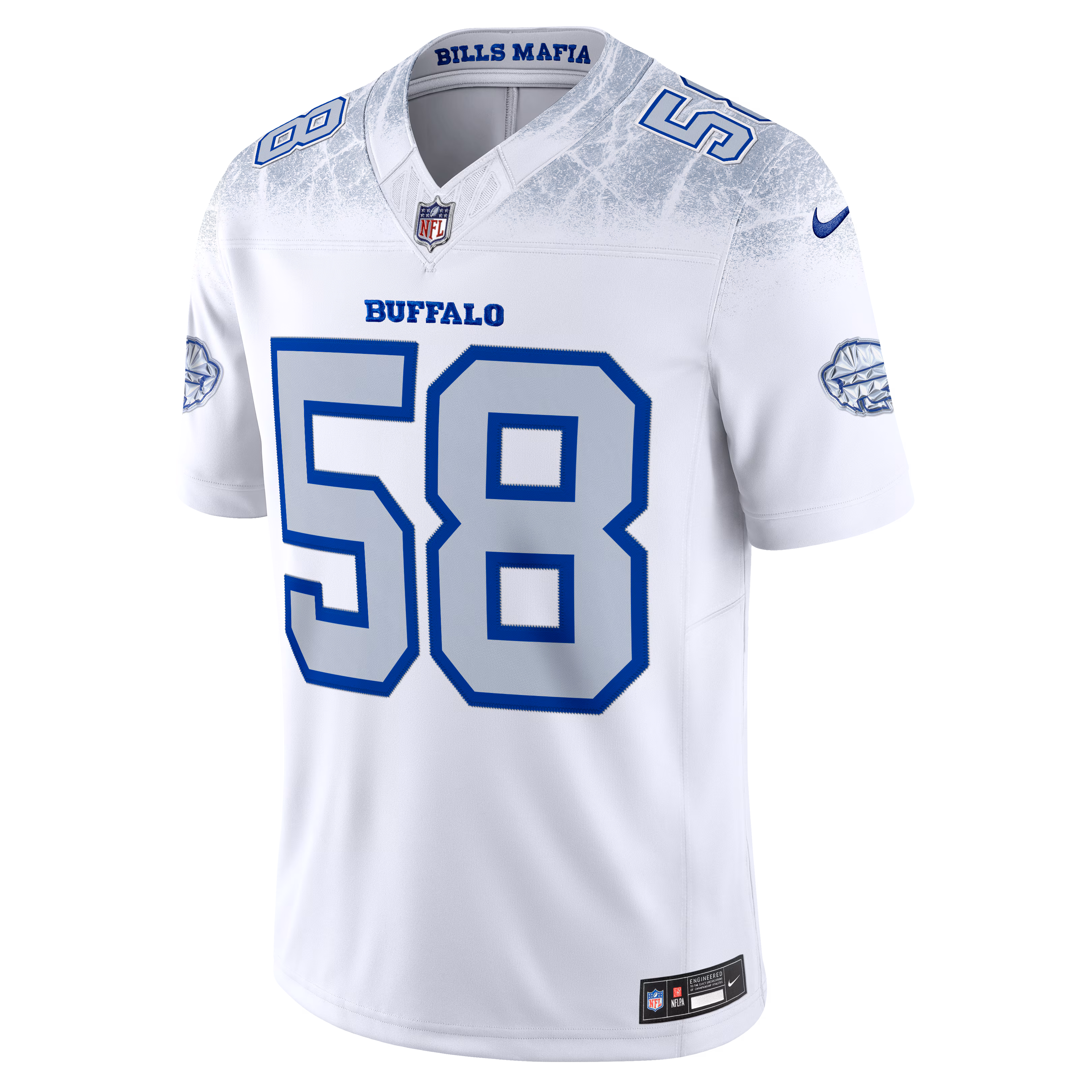 Matt Milano Buffalo Bills Nike 2025 Rivalries Collection Stitched Limited Jersey - White