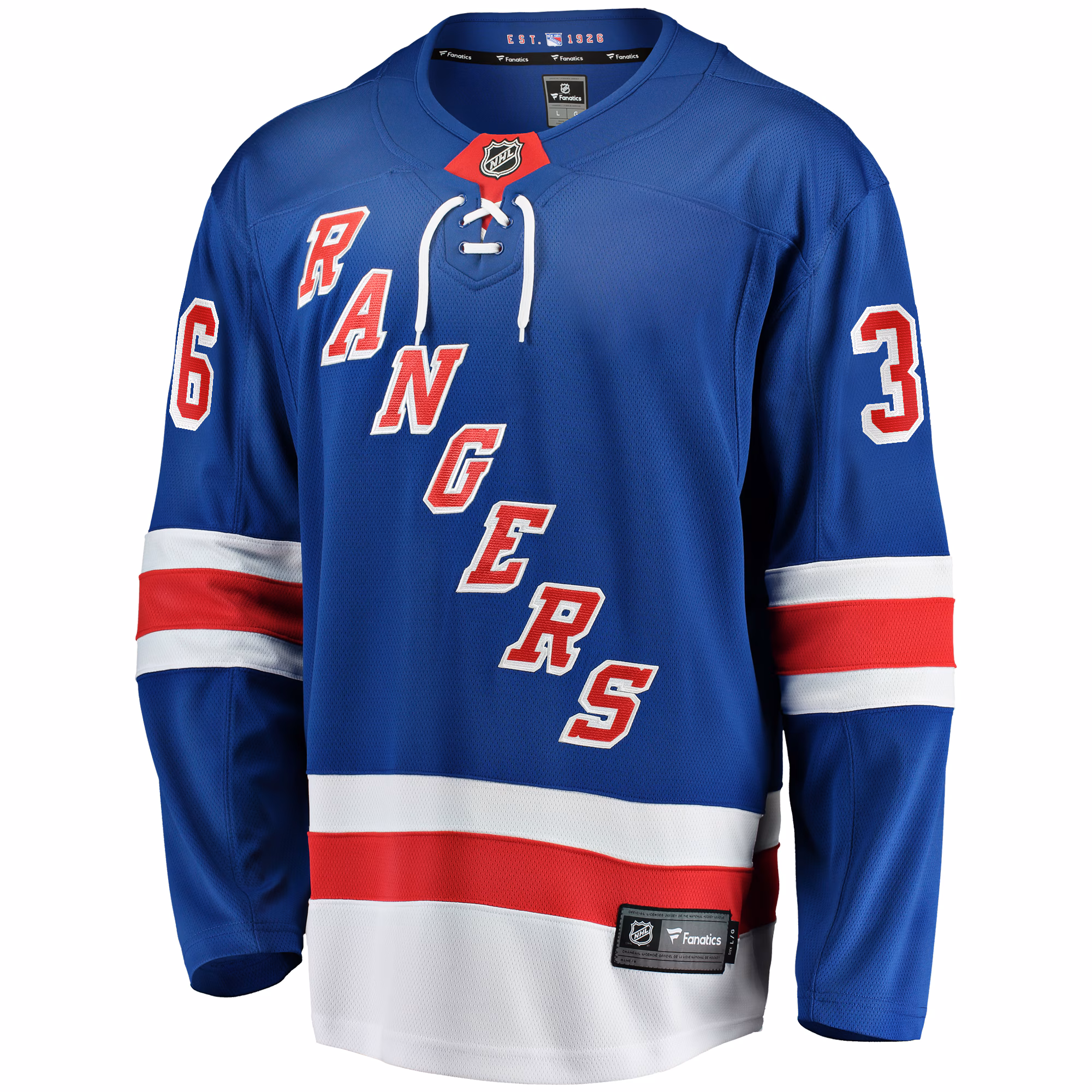 Anton Blidh New York Rangers Fanatics Home Breakaway Jersey - Blue