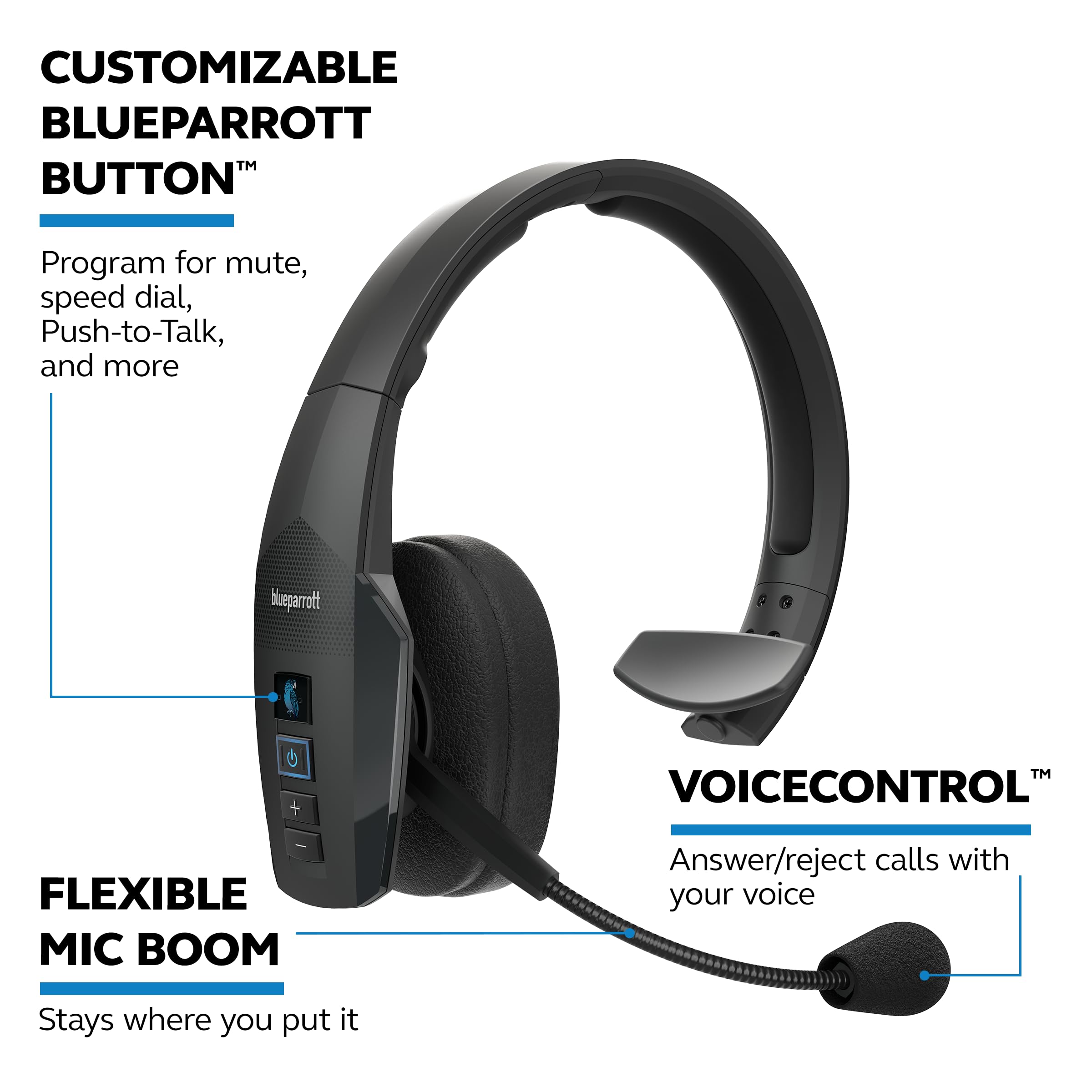 BLUEPARROTT B450-XT Bluetooth Wireless Headphones with Mic