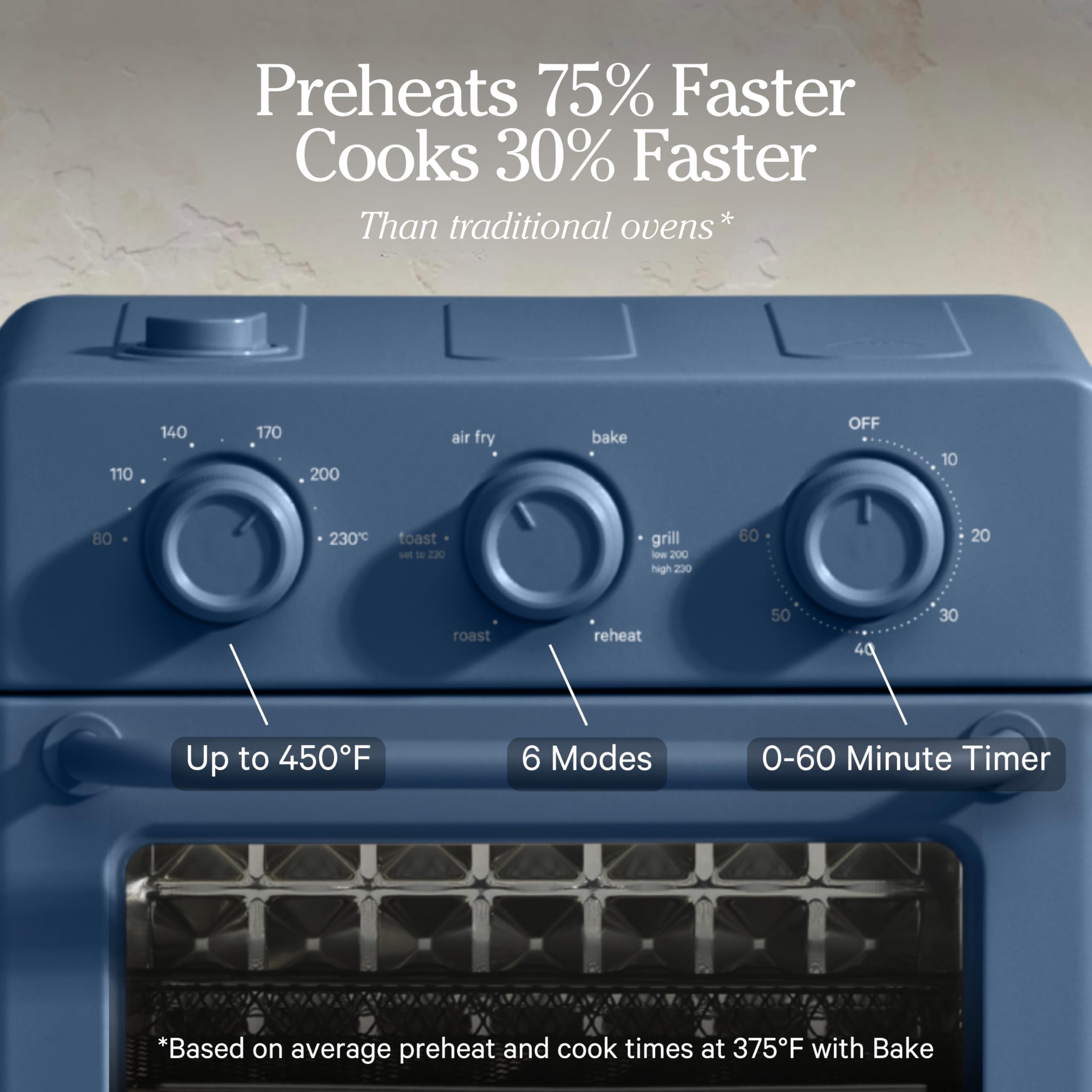 OUR PLACE Wonder Oven 6-in-1 Air Fryer Toaster Oven Combo