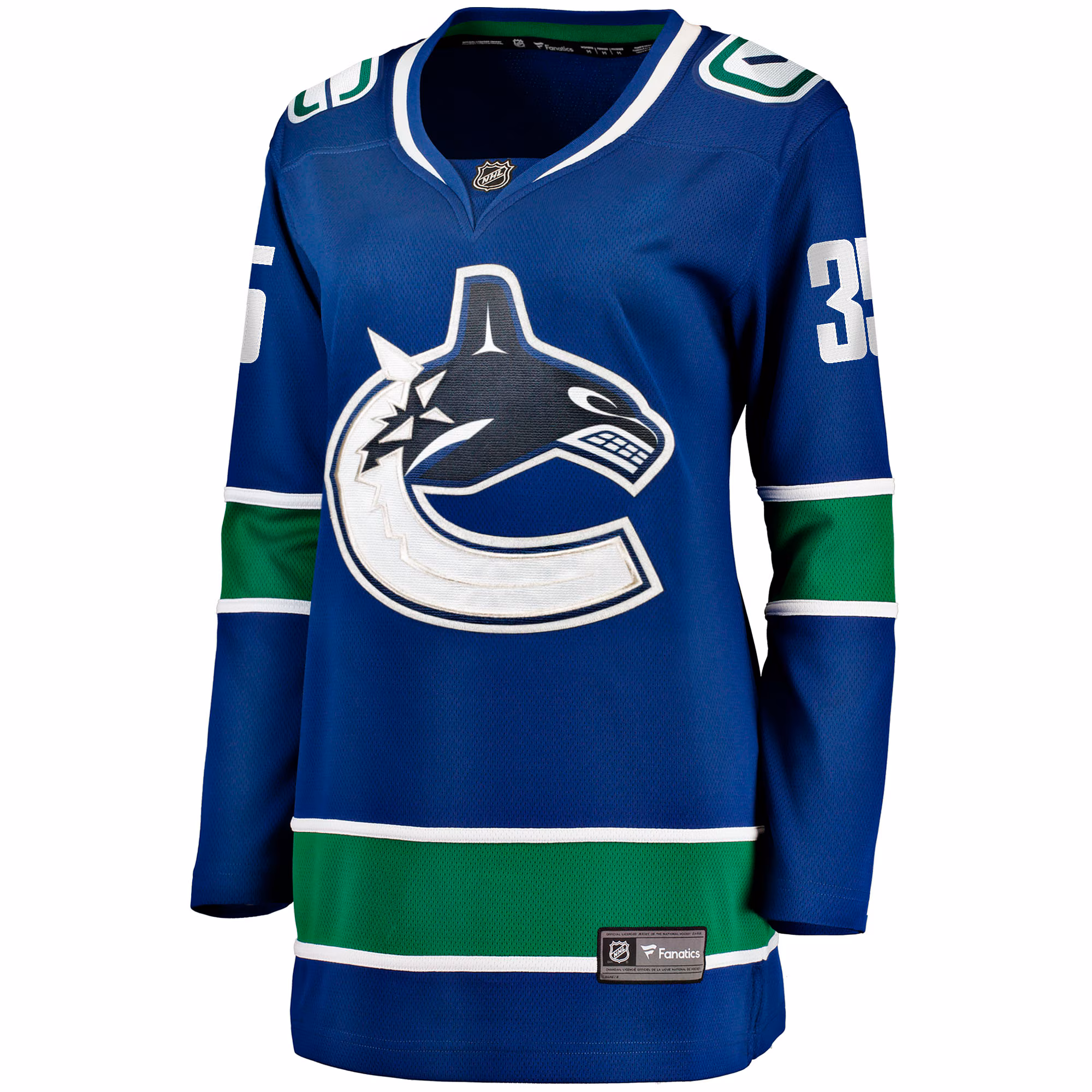 Thatcher Demko Vancouver Canucks Fanatics Women's Home Breakaway Jersey - Blue