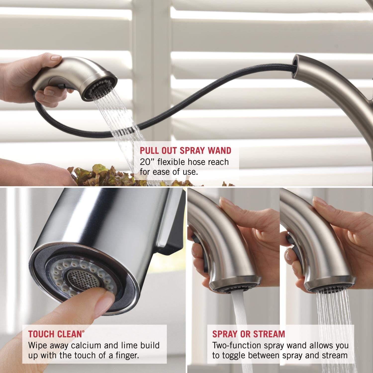 Delta Faucet Collins Single-Handle Kitchen Sink Faucet with Pull Out Sprayer and Magnetic Docking Spray Head, Chrome 4140-DST