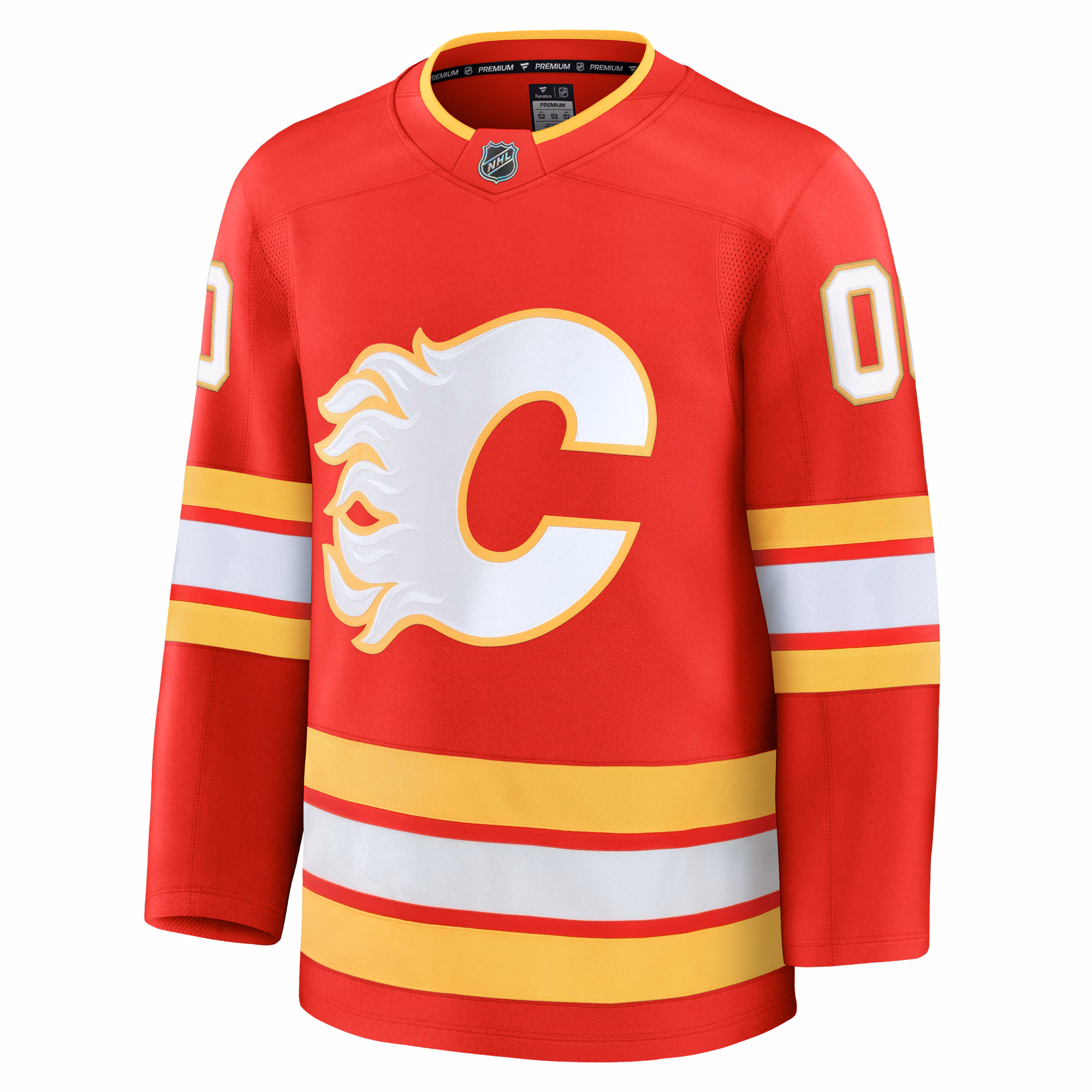 Calgary Flames Fanatics Home Premium Custom Jersey - Red
