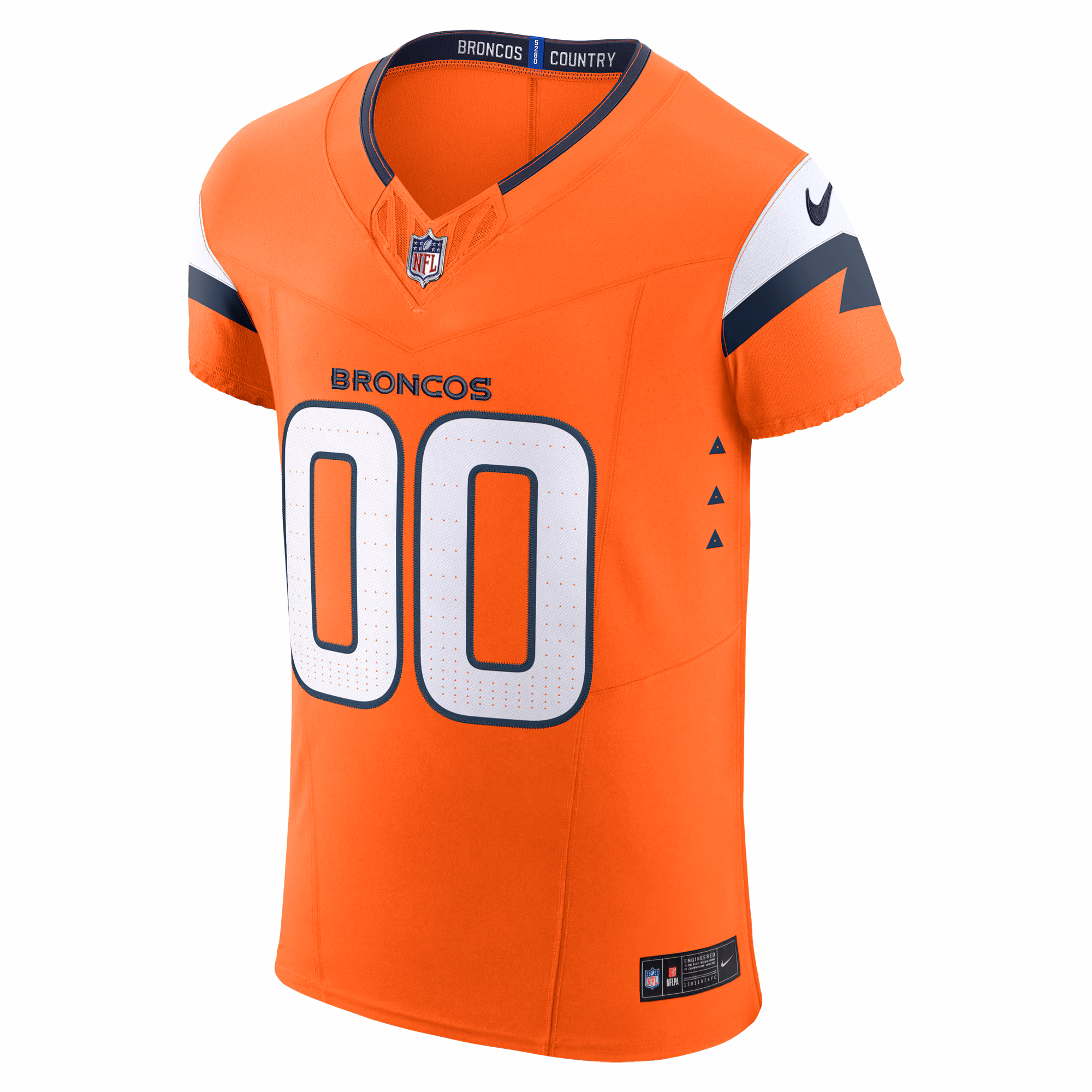 Denver Broncos Nike Team Vapor F.U.S.E. Elite Custom Jersey -  Orange