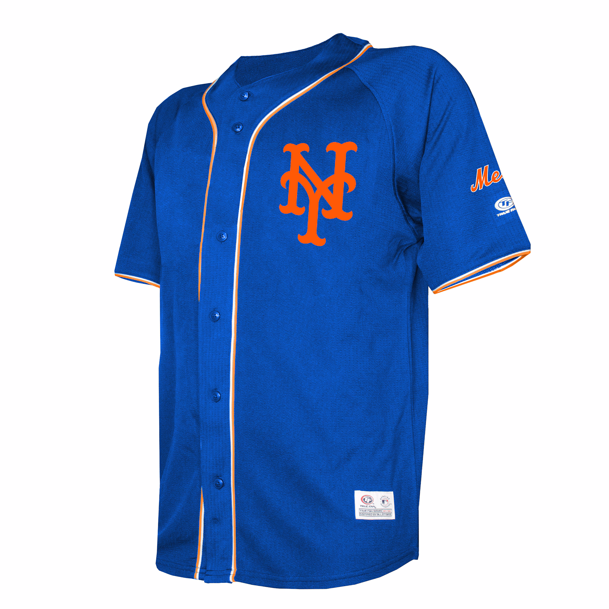 New York Mets Stitches Team Color Full-Button Fashion Jersey - Royal