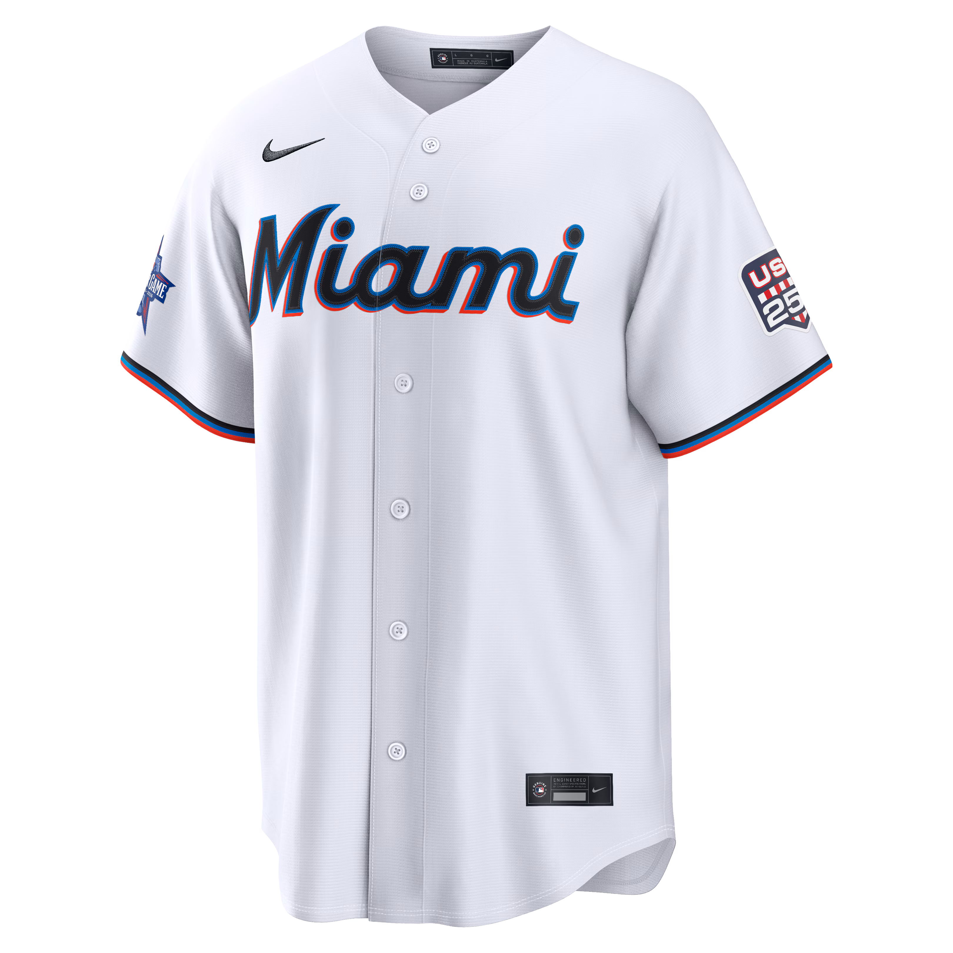 2026 All-Star Edition Stars & Stripes Miami Marlins  Nike White Stadium Pick-A-Player Jersey