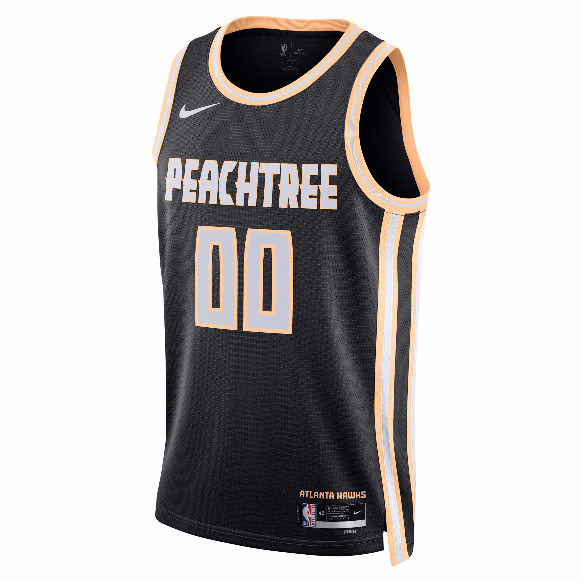 Atlanta Hawks Nike Unisex 2025/26 City Edition Swingman Custom Jersey - Black