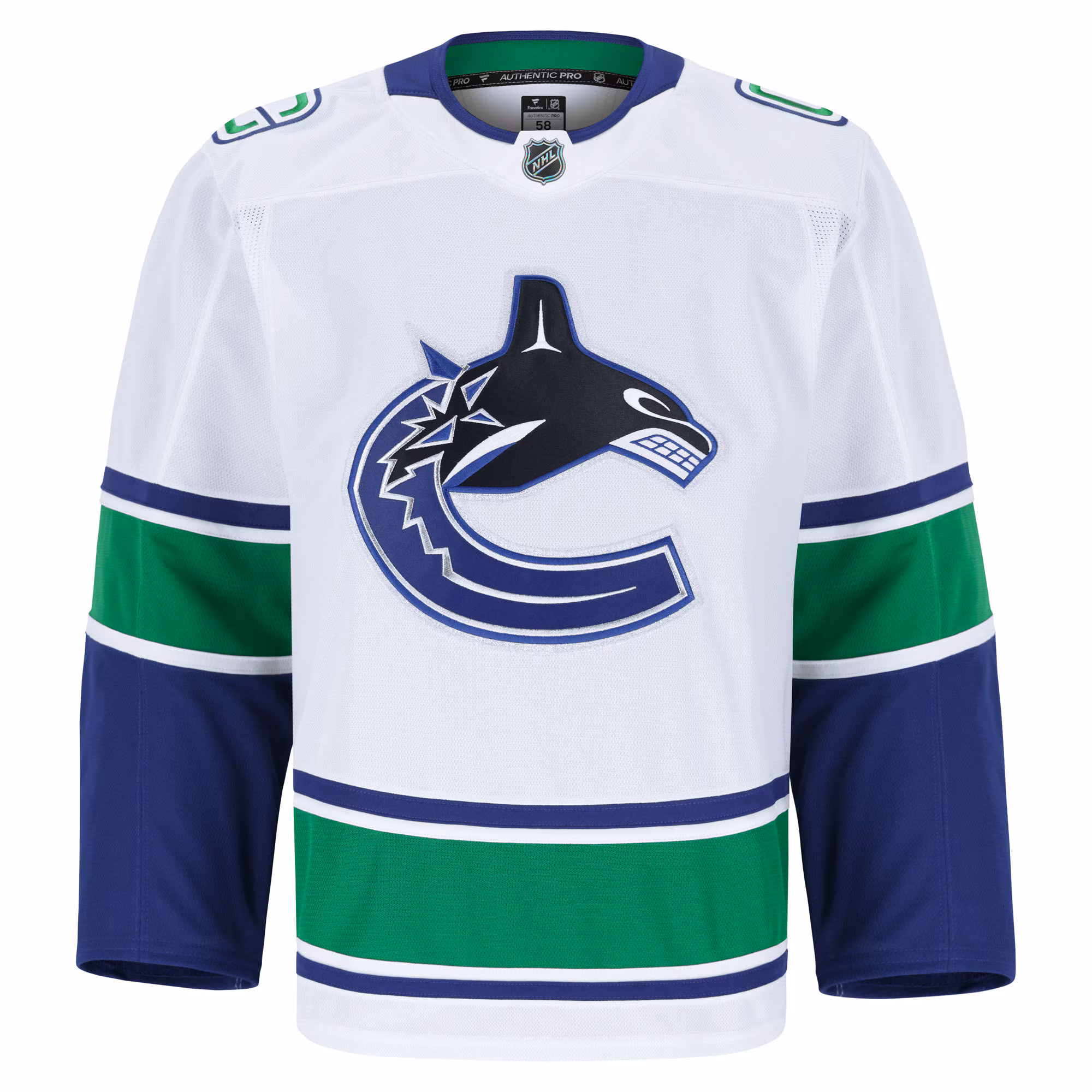 Vancouver Canucks Fanatics Away Authentic Pro Jersey - White