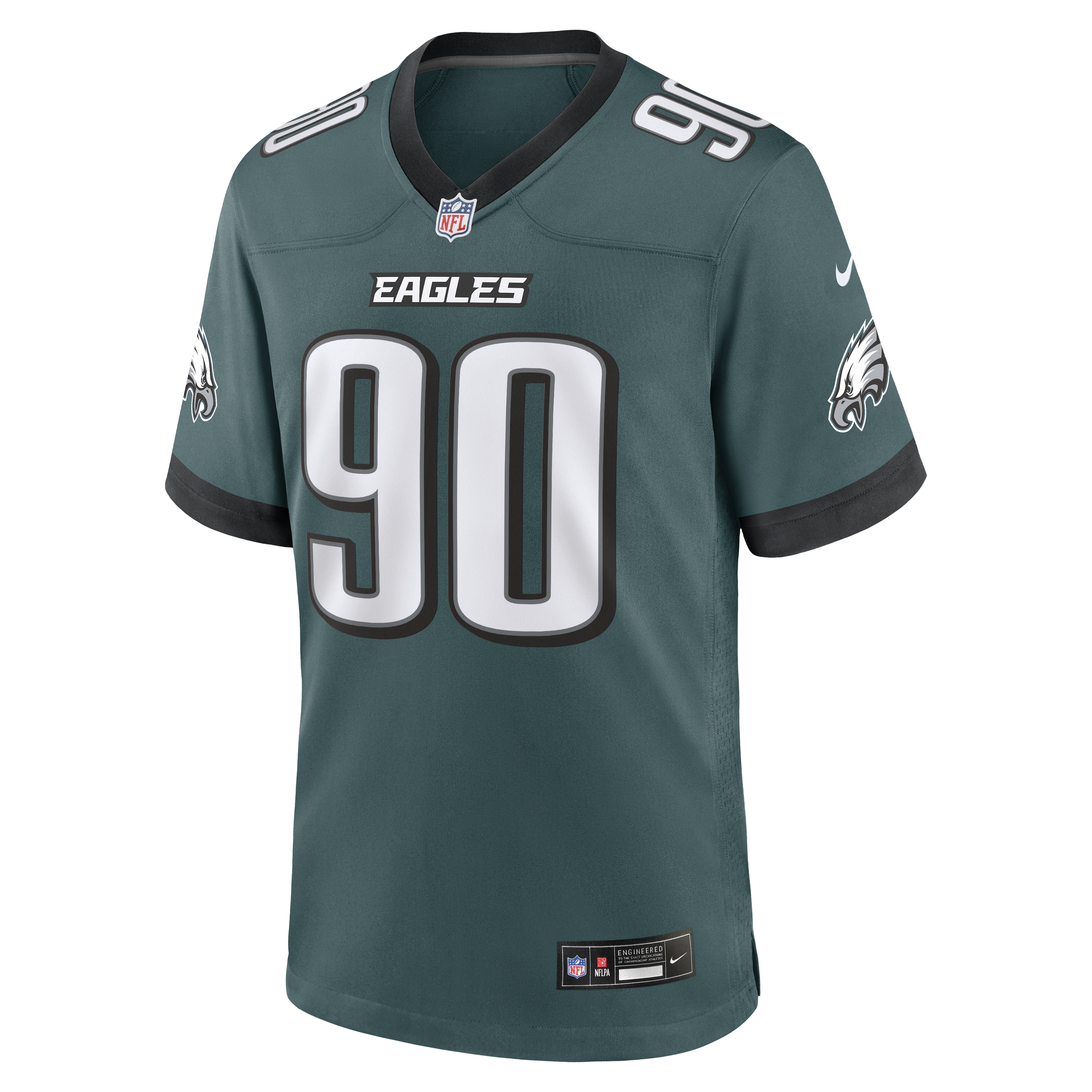 Jordan Davis Philadelphia Eagles Nike Team Game Jersey -  Midnight Green