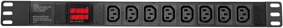 Metered PDU, 240V, L6-30P, 30A, 7200 watts, (8) C13 Outlets, Crypto Mining, Data Centre, ASIC/RIGS, 1U Racking, Networking, Power Distribution Unit