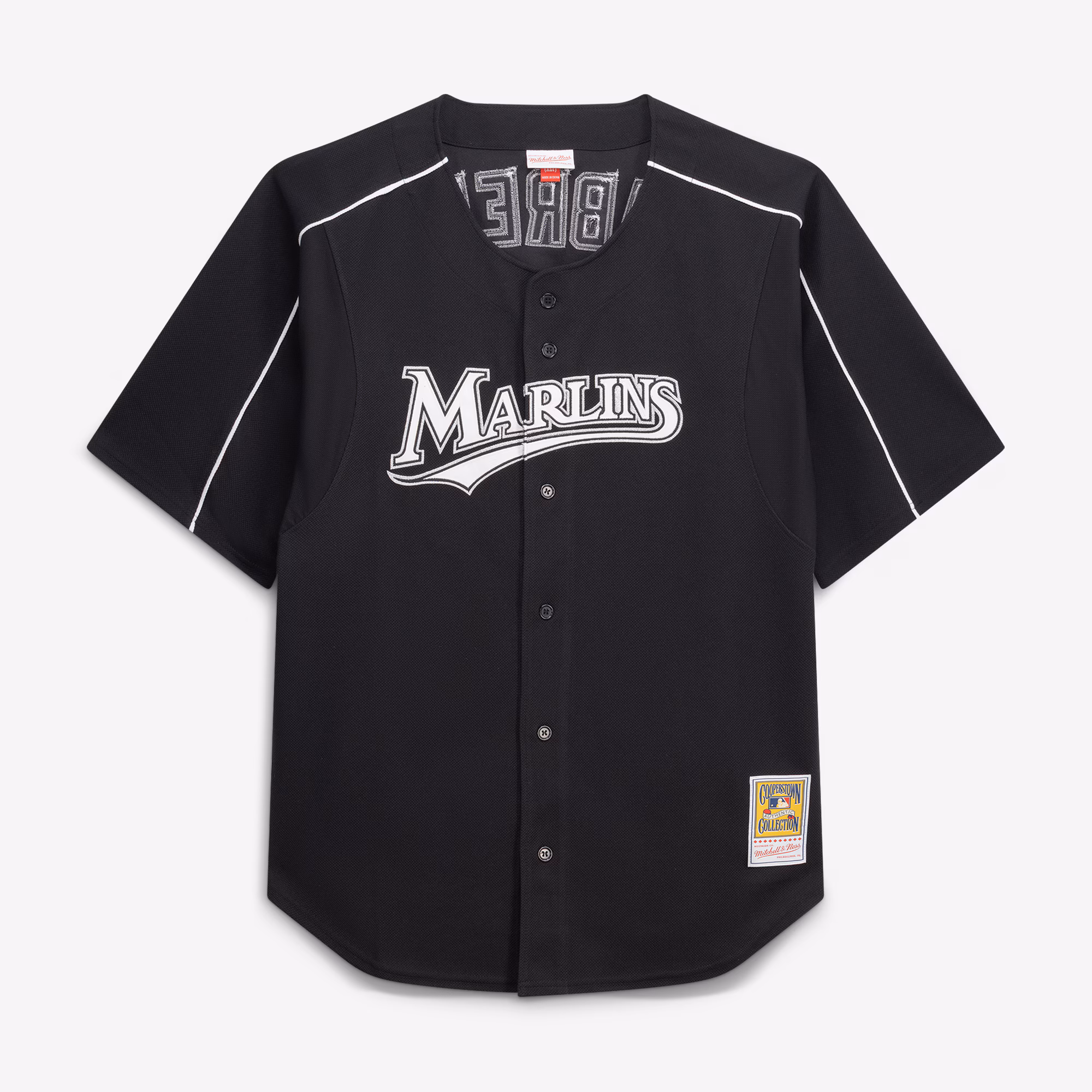 Miguel Cabrera Miami Marlins Mitchell & Ness Big & Tall Cooperstown Mesh Batting Practice Jersey - Black