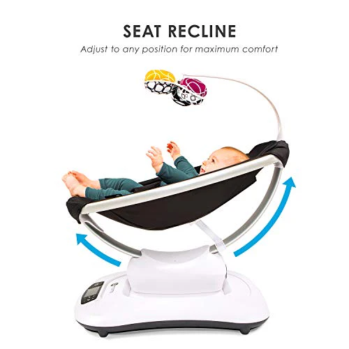 4moms庐 mamaRoo 4 Multi-MotionTM Baby Swing, Bluetooth Baby Rocker with 5 Unique Motions