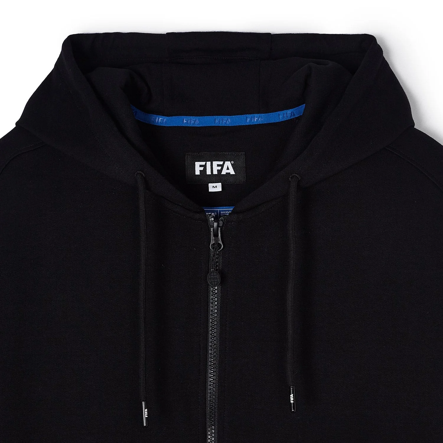 FIFA Essentials Logo Black Zip Hoodie - Men's