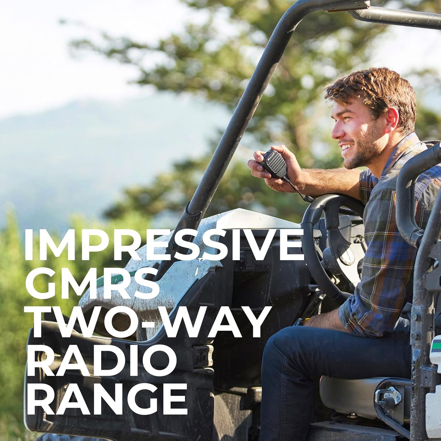 Midland® – MXT115VP3-15 Watt GMRS MicroMobile® Two-Way Radio - Off Roading Outdoor Farm - Extended 3dB gain Universal Lip Mount Antenna Dustproof Noise-Canceling Microphone - 8 Repeater Channels
