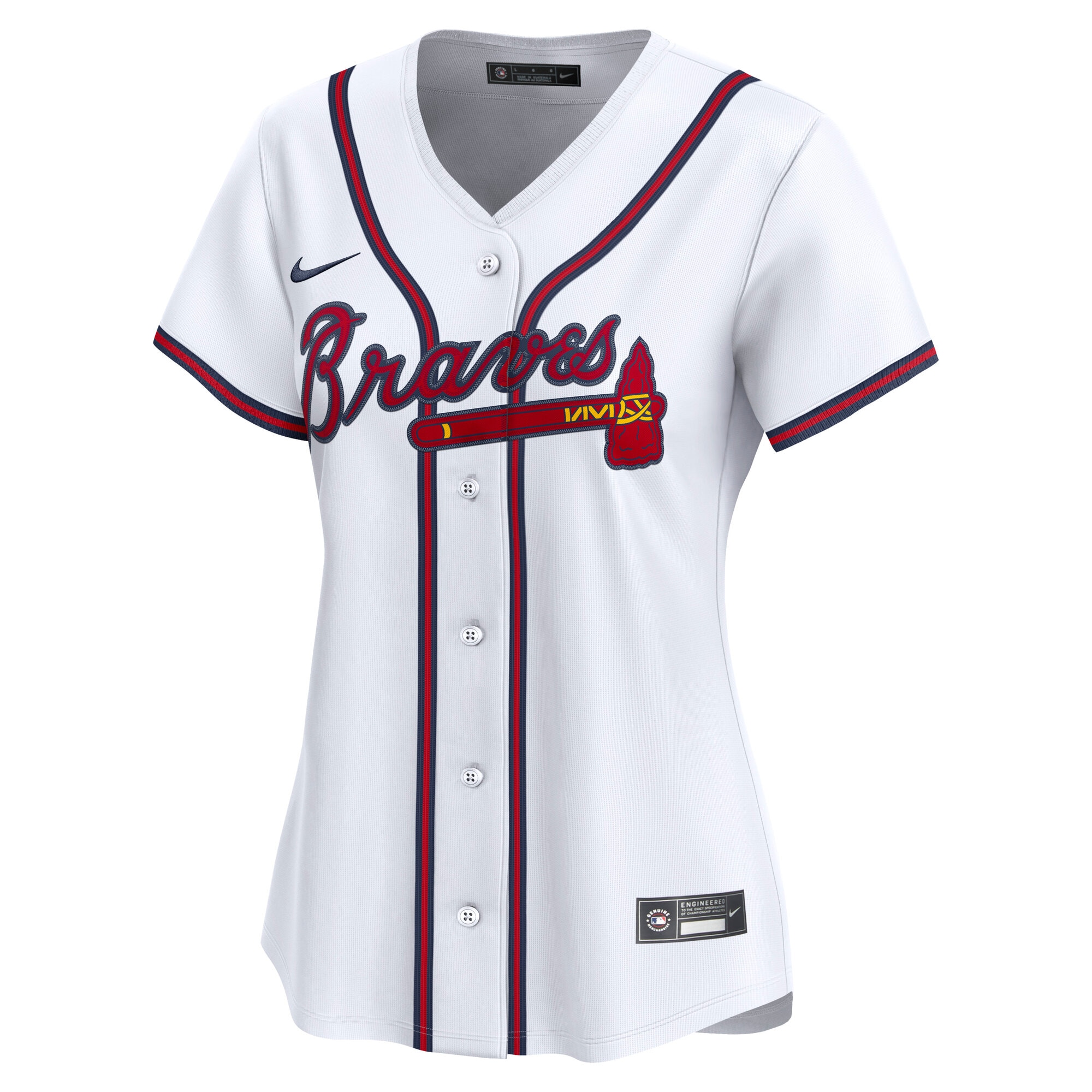 Ozzie Albies Atlanta Braves Nike Women's Home Limited Player Jersey - White