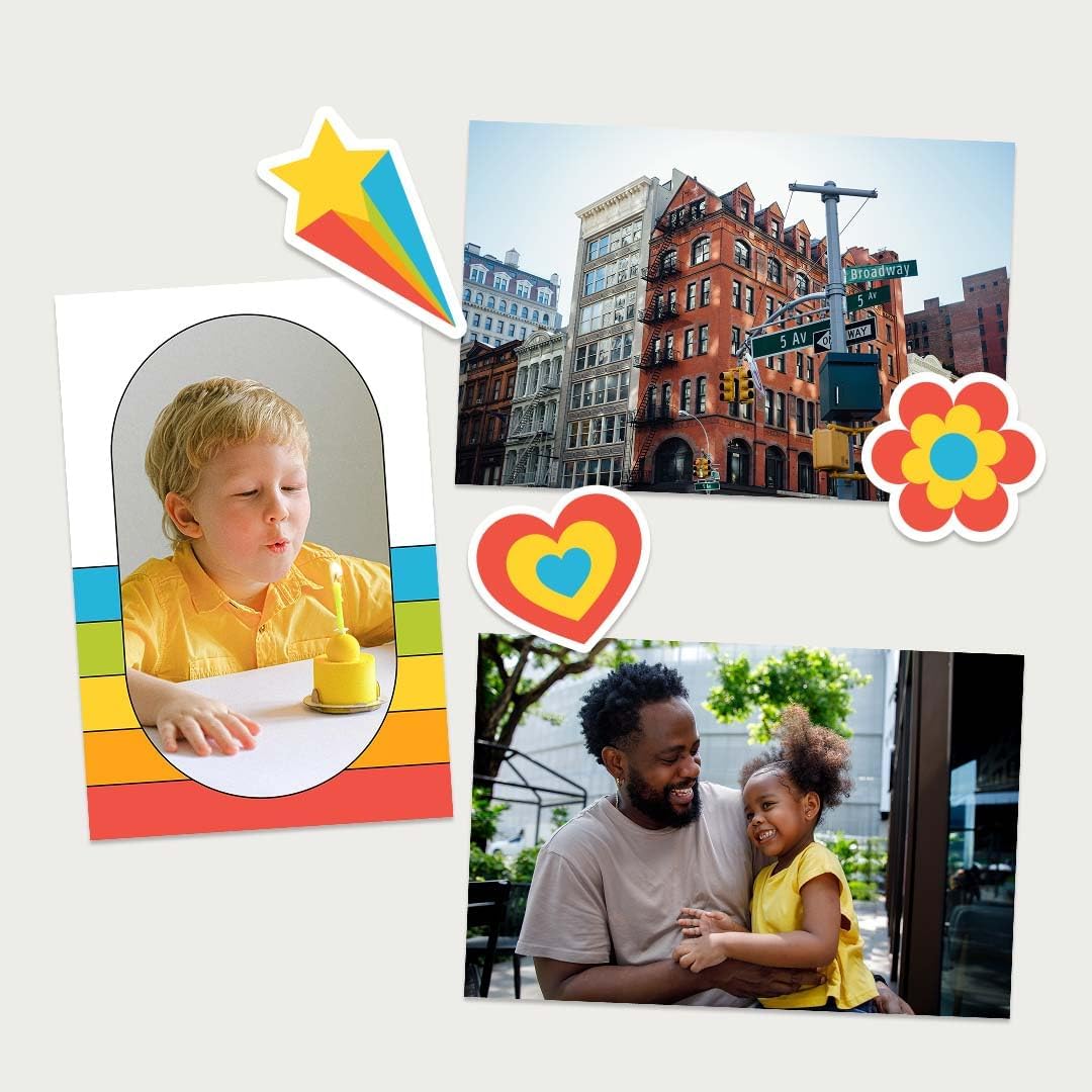 Polaroid Hi-Print Bluetooth 4x6 Photo Printer + Photo Paper Bundle (80 Sheets Included) (6552)