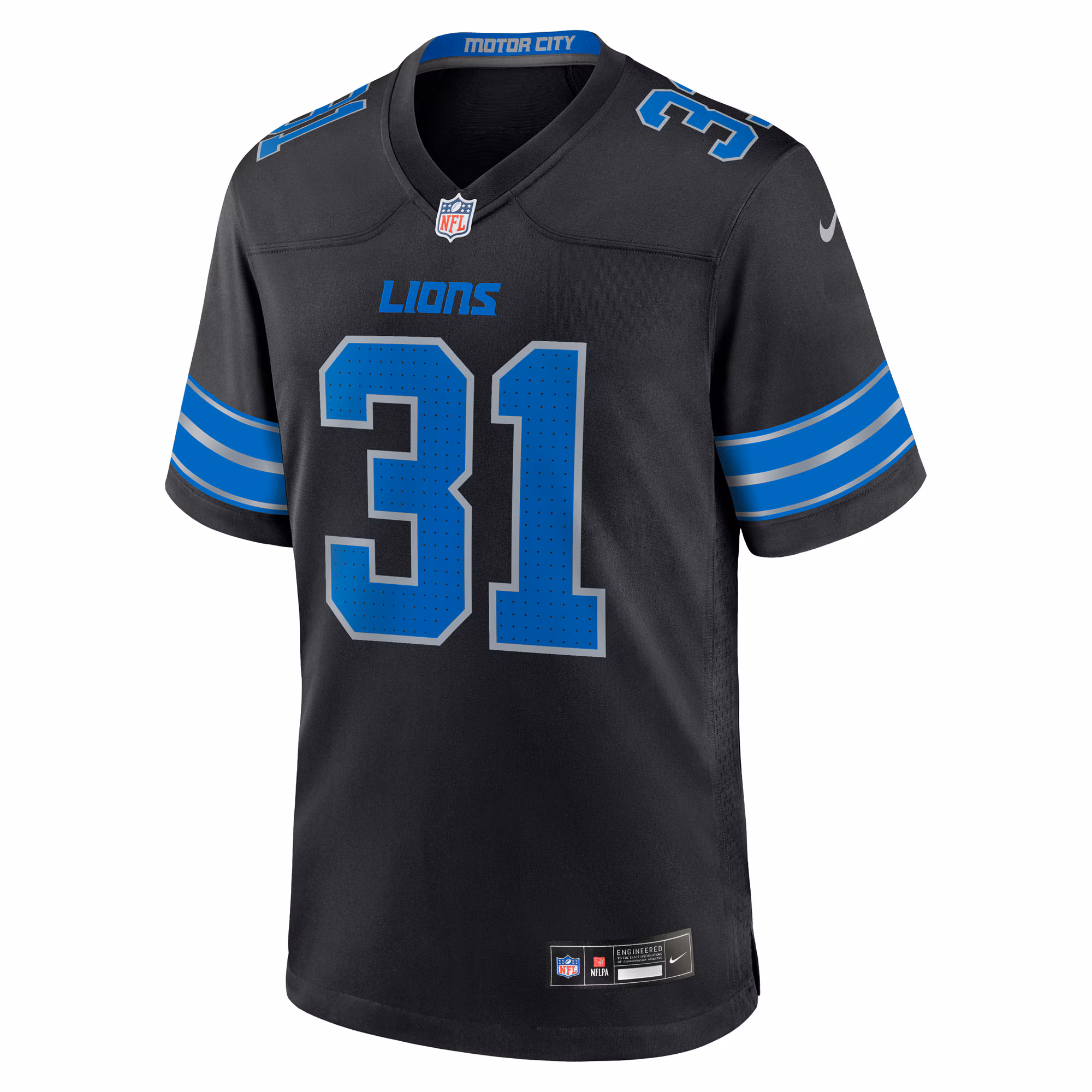 Kerby Joseph Detroit Lions Nike Alternate Game Jersey - Black