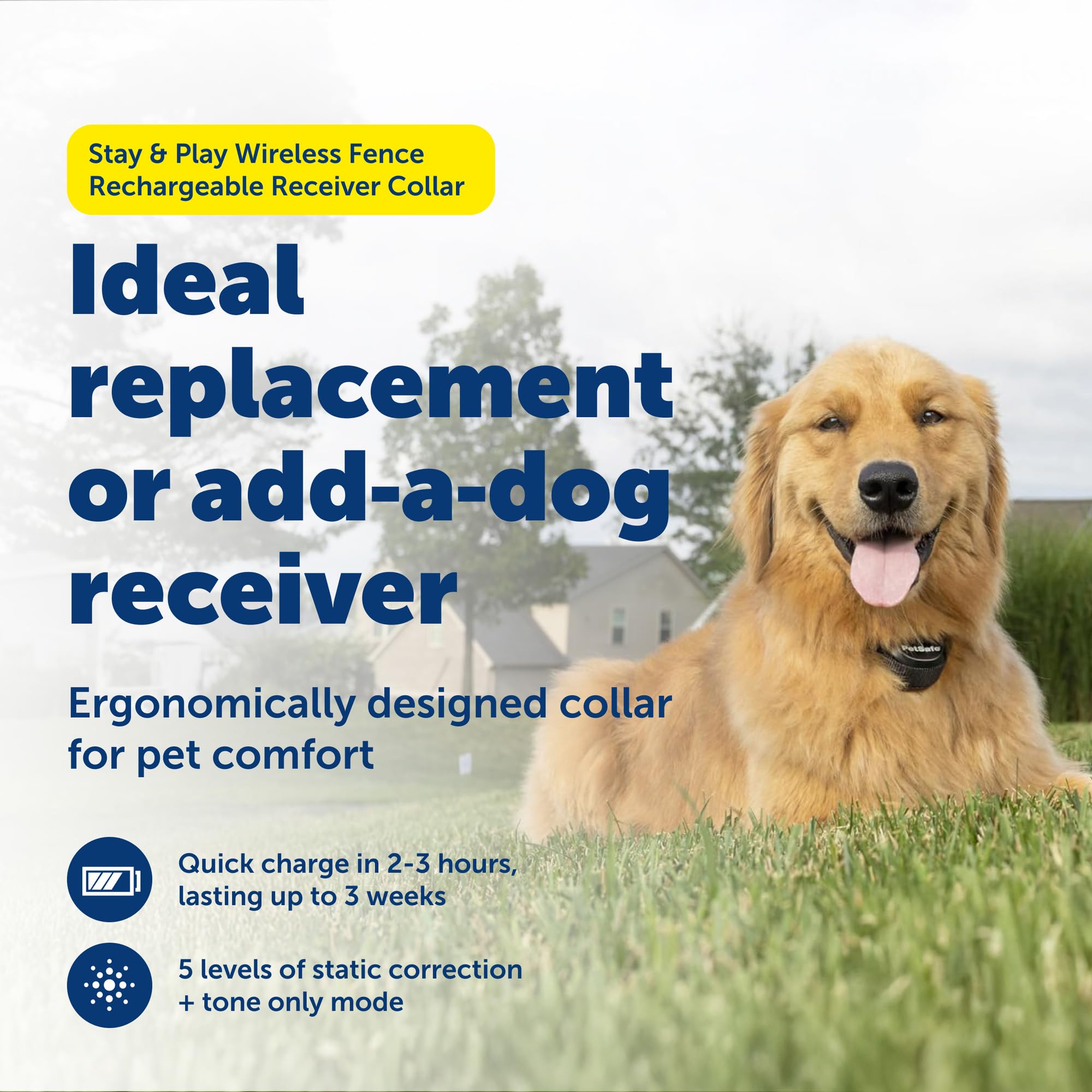 PETSAFE Stay & Play Wireless Fence Receiver Collar - Waterproof