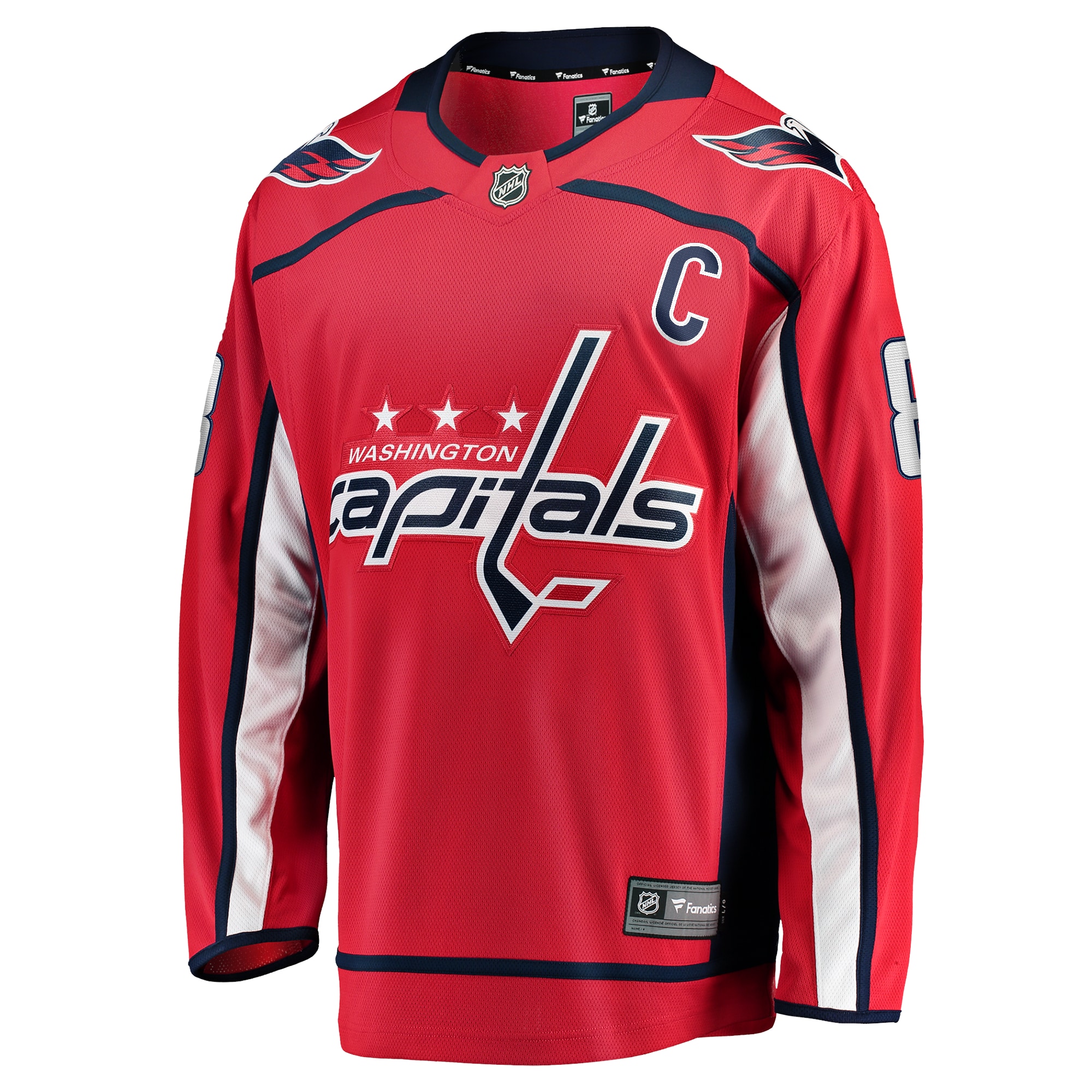Alexander Ovechkin Washington Capitals Fanatics Captain Patch Home Breakaway Jersey - Red