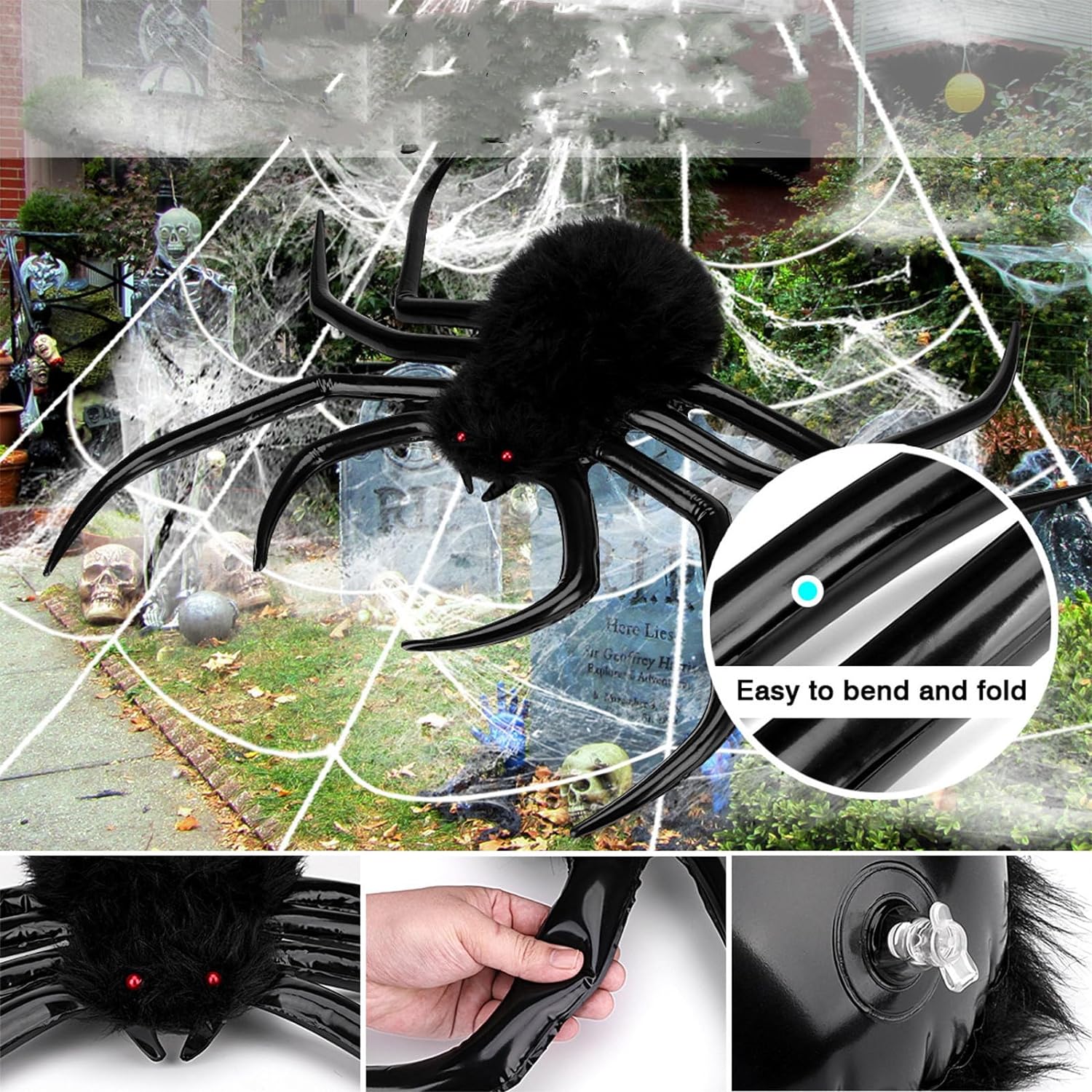 Halloween inflatable spider