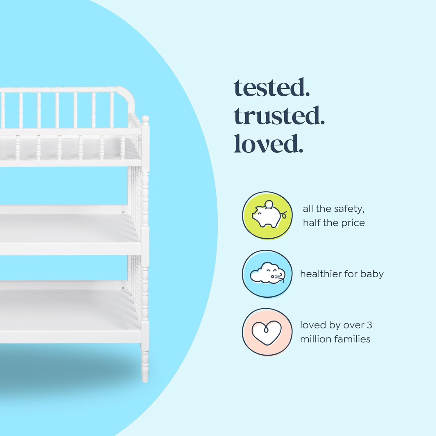 Davinci Jenny Lind Changing Table with Pad in White