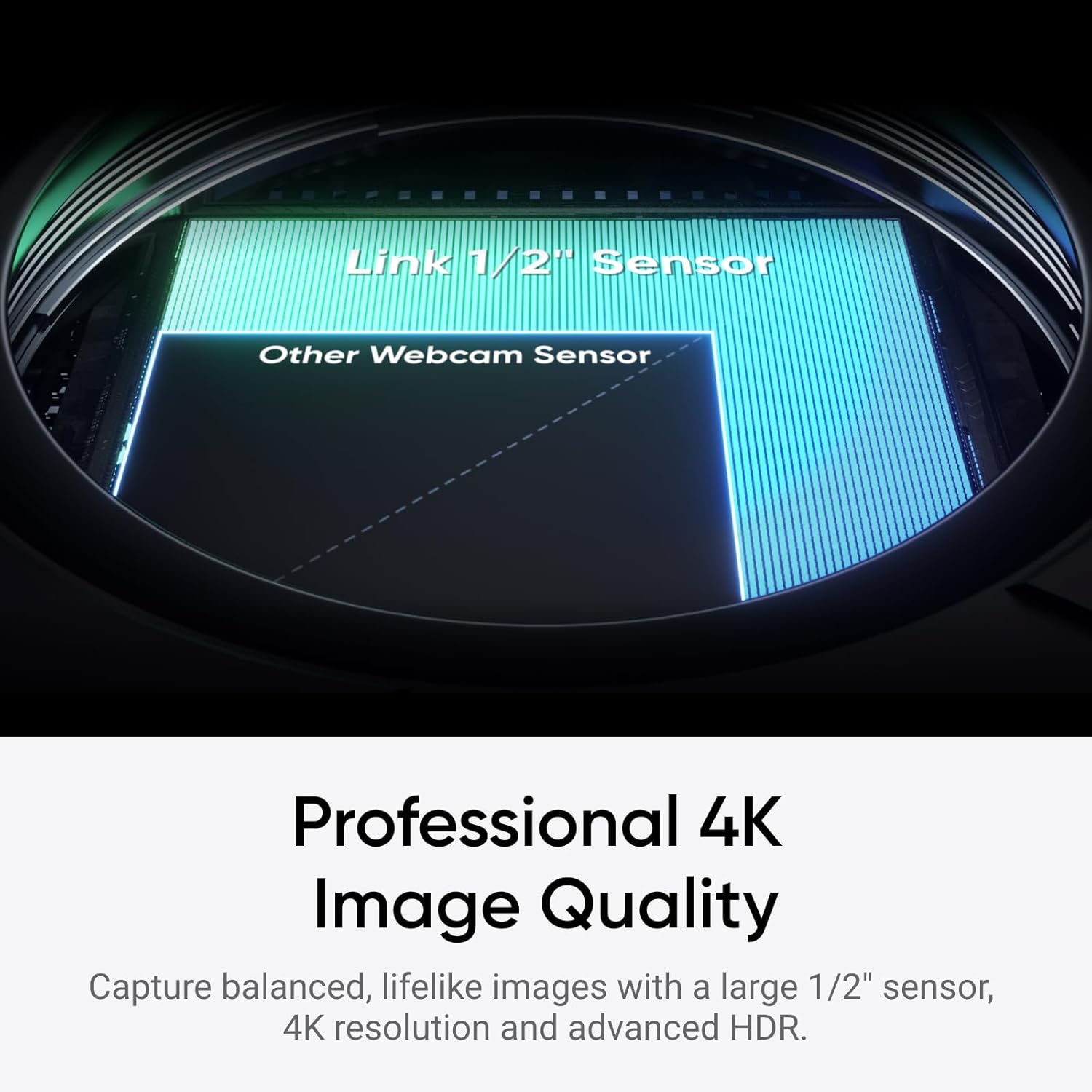 Insta360 Link 2C - 4K Webcam for PC/Mac, 1/2