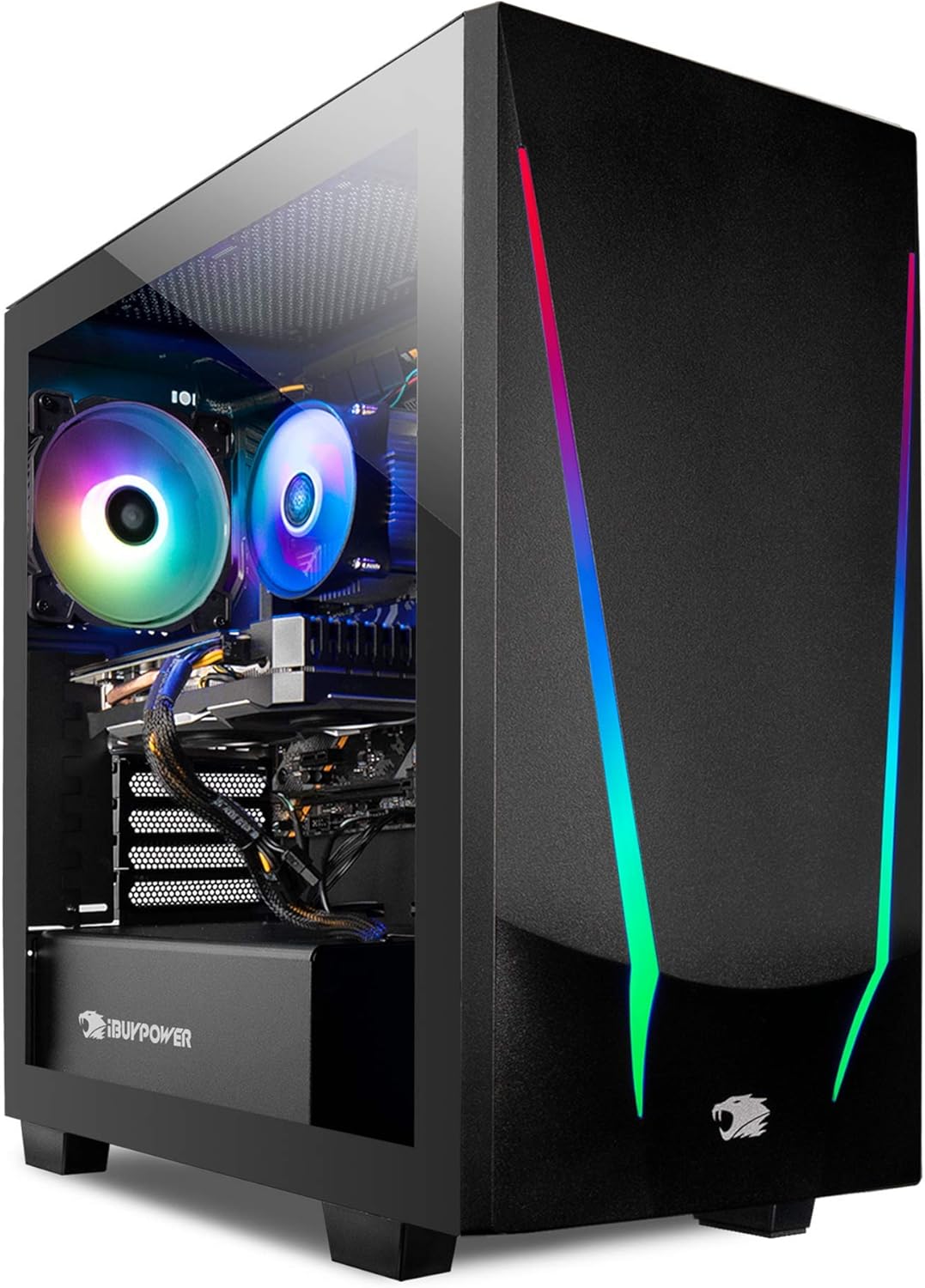iBUYPOWER Pro Gaming PC Computer Desktop Trace 4 93G730 (AMD Ryzen 5 3600 3.6GHz, NVIDIA GeForce GT 730 2GB, 8GB DDR4 RAM, 240GB SSD, WiFi Ready, Windows 10 Home)