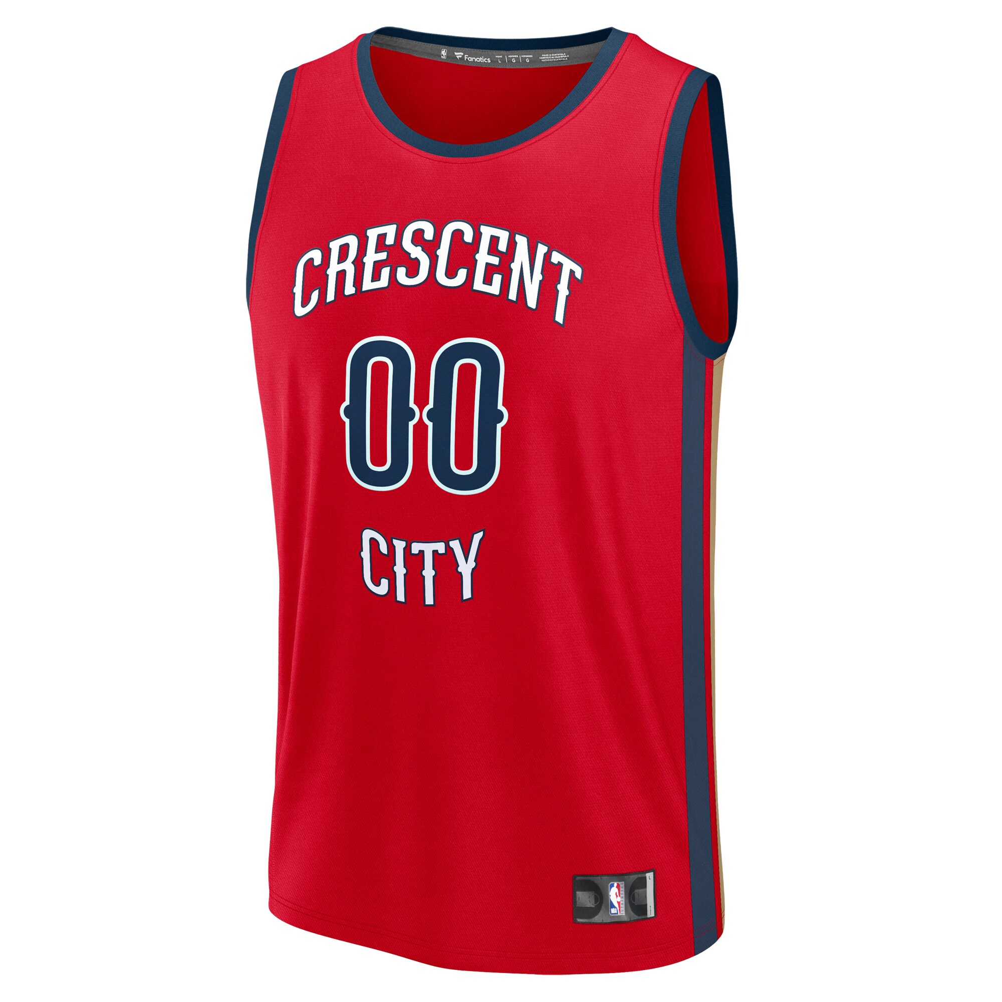 New Orleans Pelicans Fanatics Youth Fast Break Custom Replica Jersey - Red  - Statement Edition