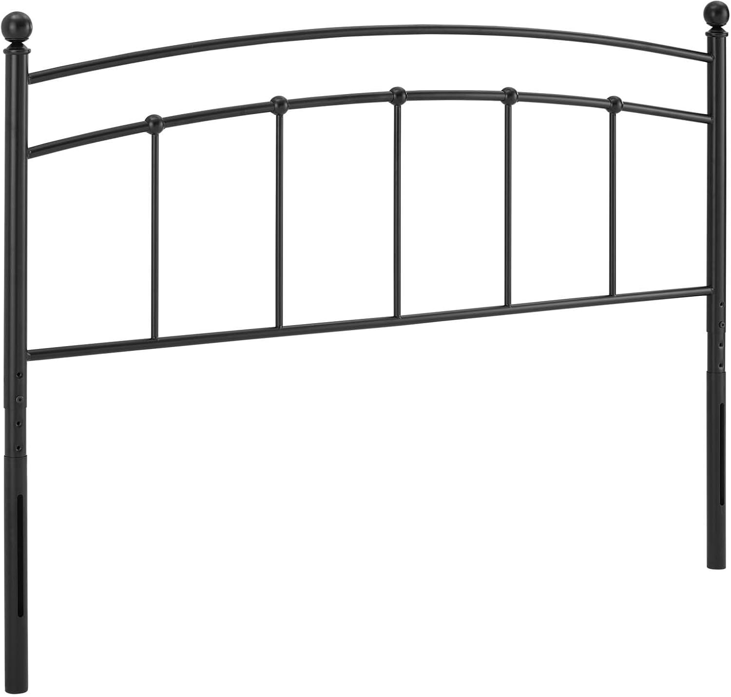 Modway Abigail Queen Metal Headboard in Black