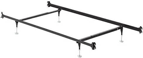 Products Hook-On Bed Frame with Headboard & Footboard Brackets W/Adjustable Guides Twin Full