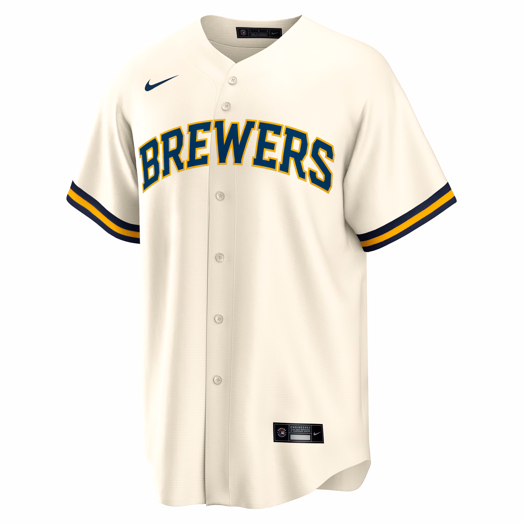 Blake Perkins Milwaukee Brewers Nike Home Replica Jersey - Cream