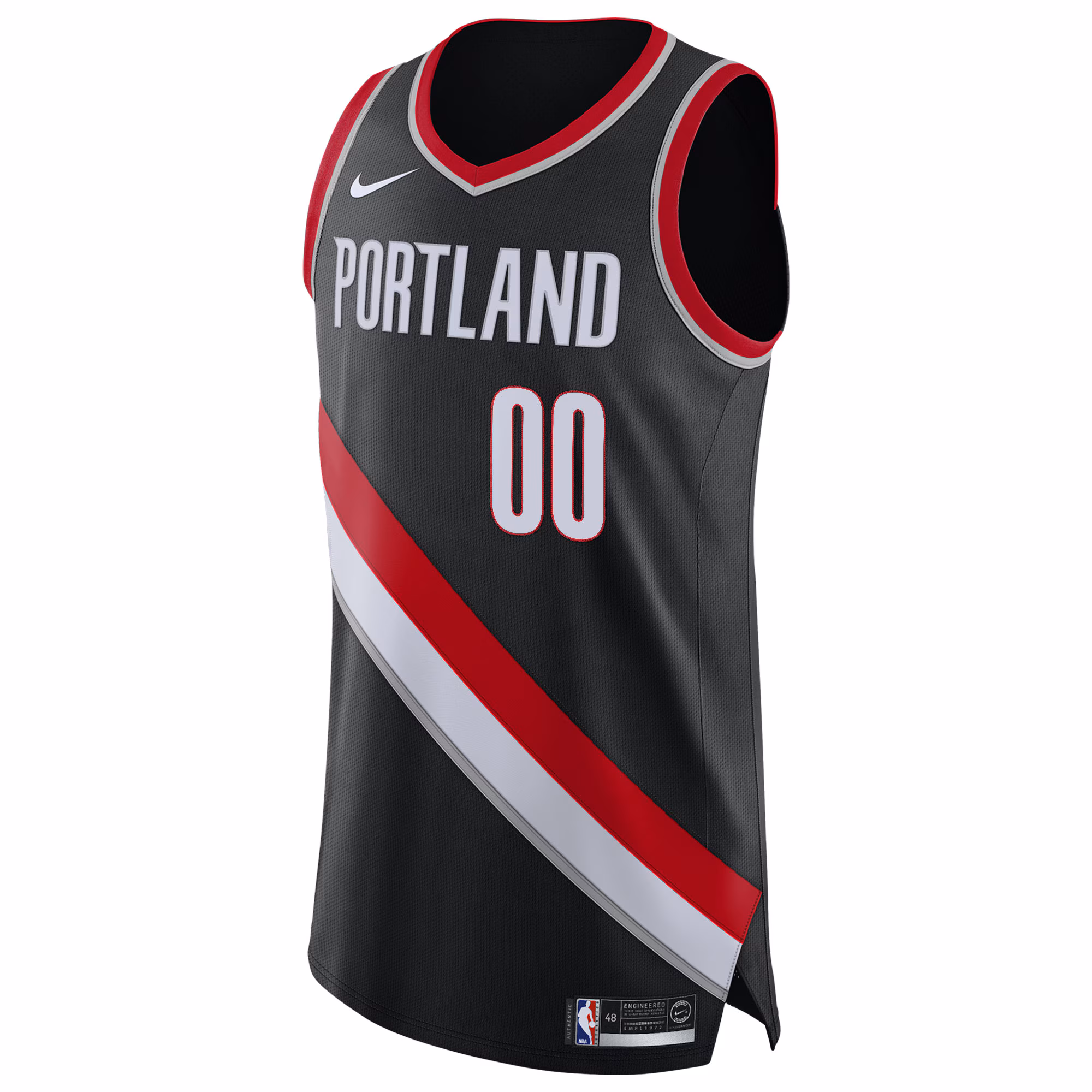 Portland Trail Blazers Nike 2020/21 Authentic Custom Jersey Black - Icon Edition