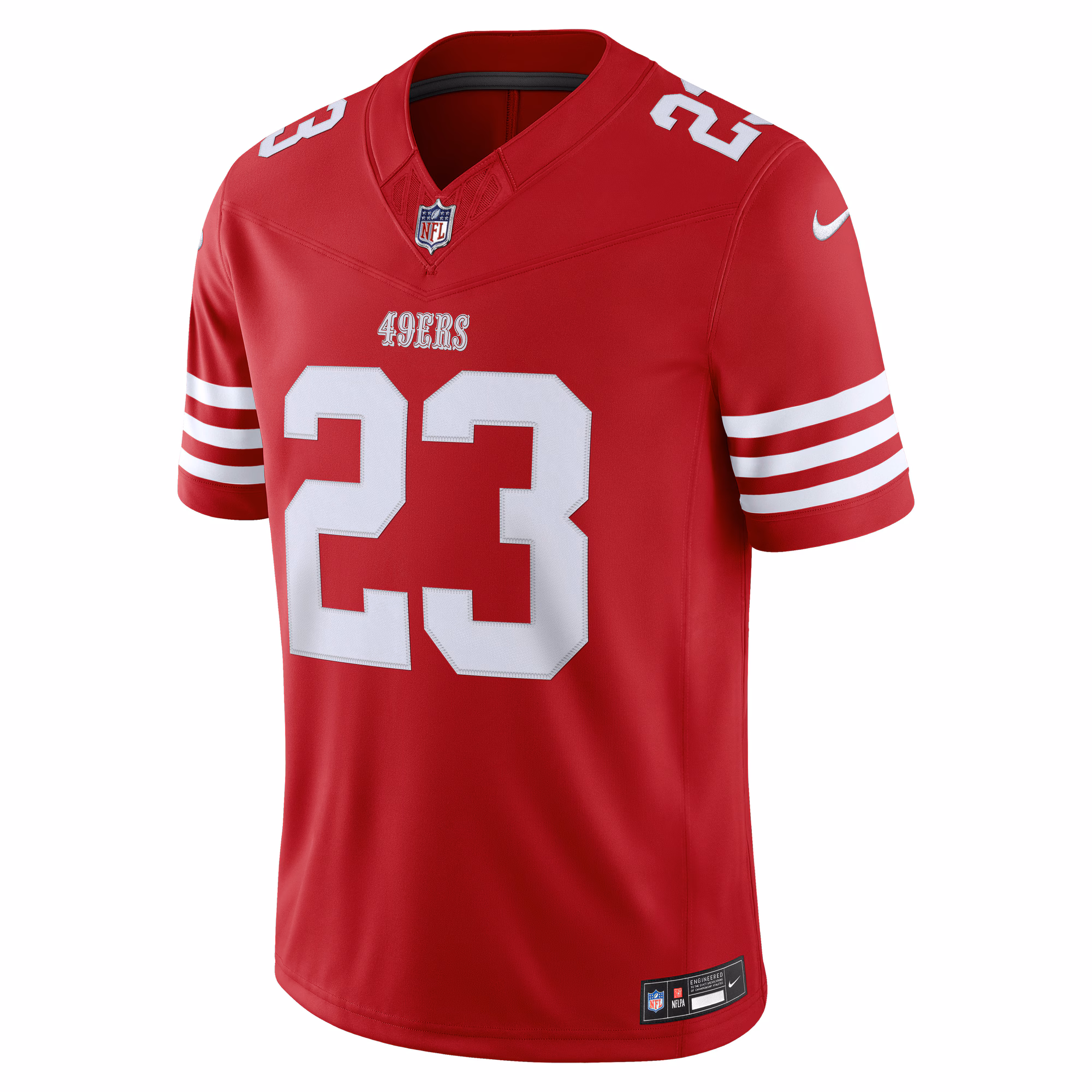 Christian McCaffrey San Francisco 49ers Nike Vapor F.U.S.E. Stitched Limited Jersey - Scarlet