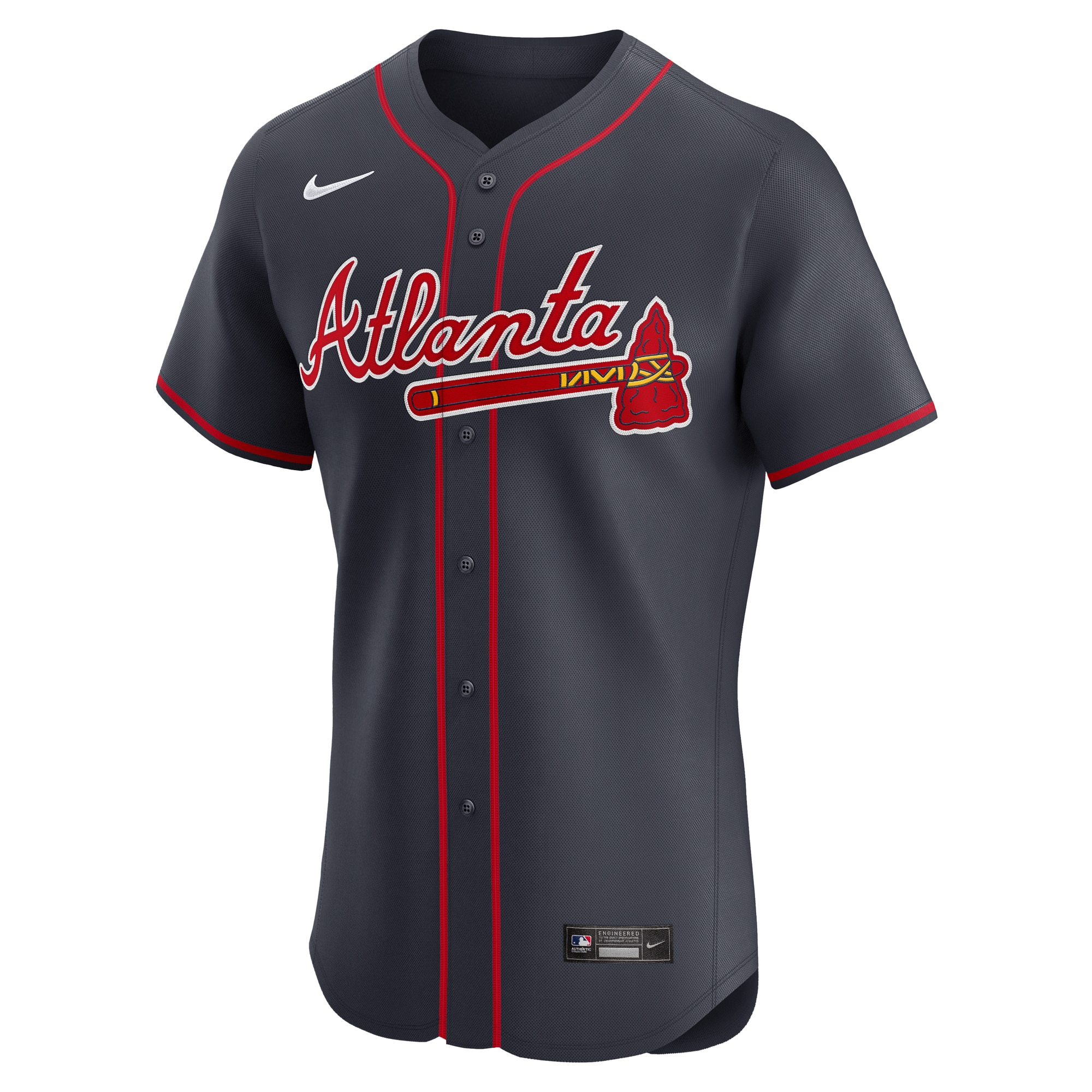 Atlanta Braves Nike Alternate Elite Jersey - Navy