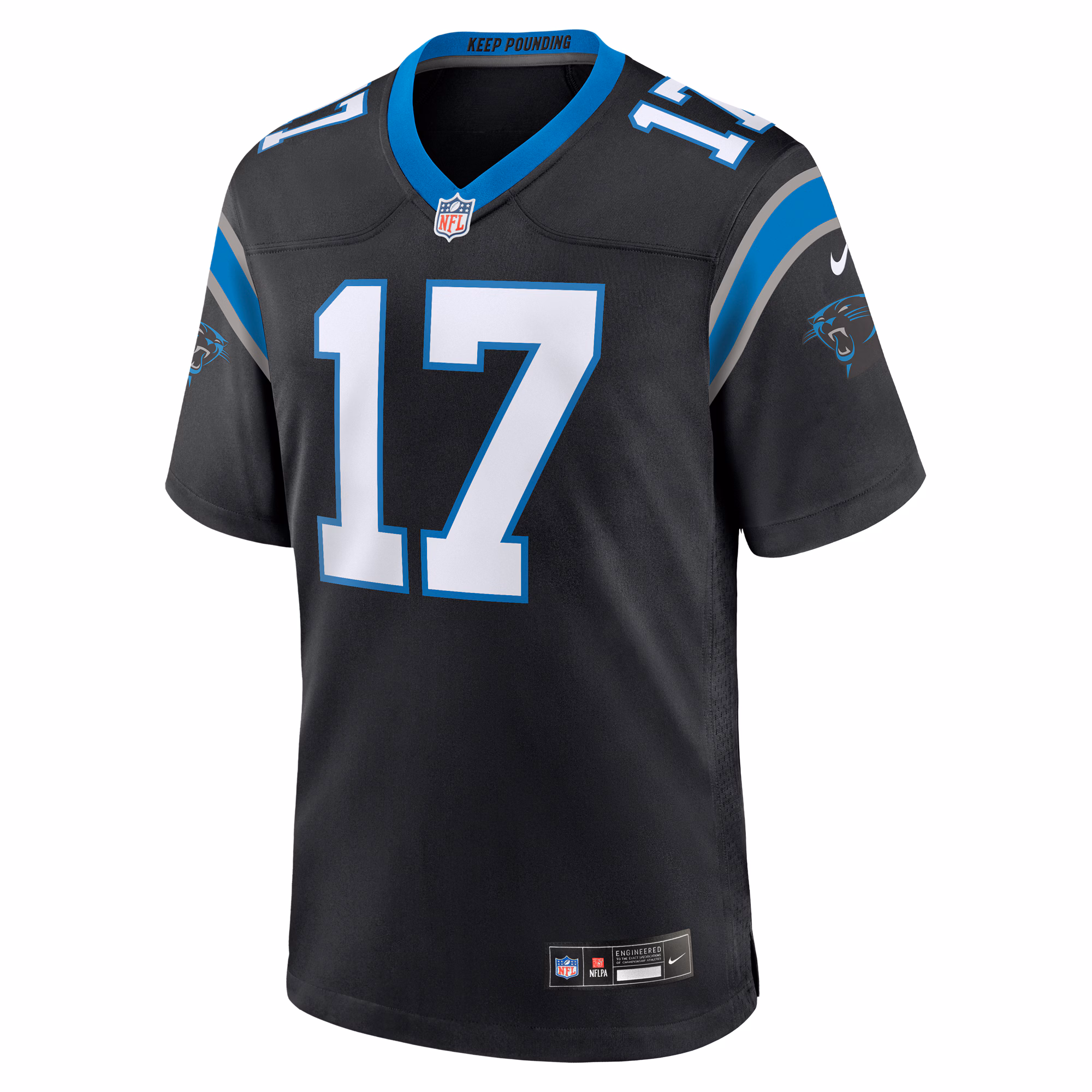 Xavier Legette Carolina Panthers Nike Team Game Player Jersey - Black