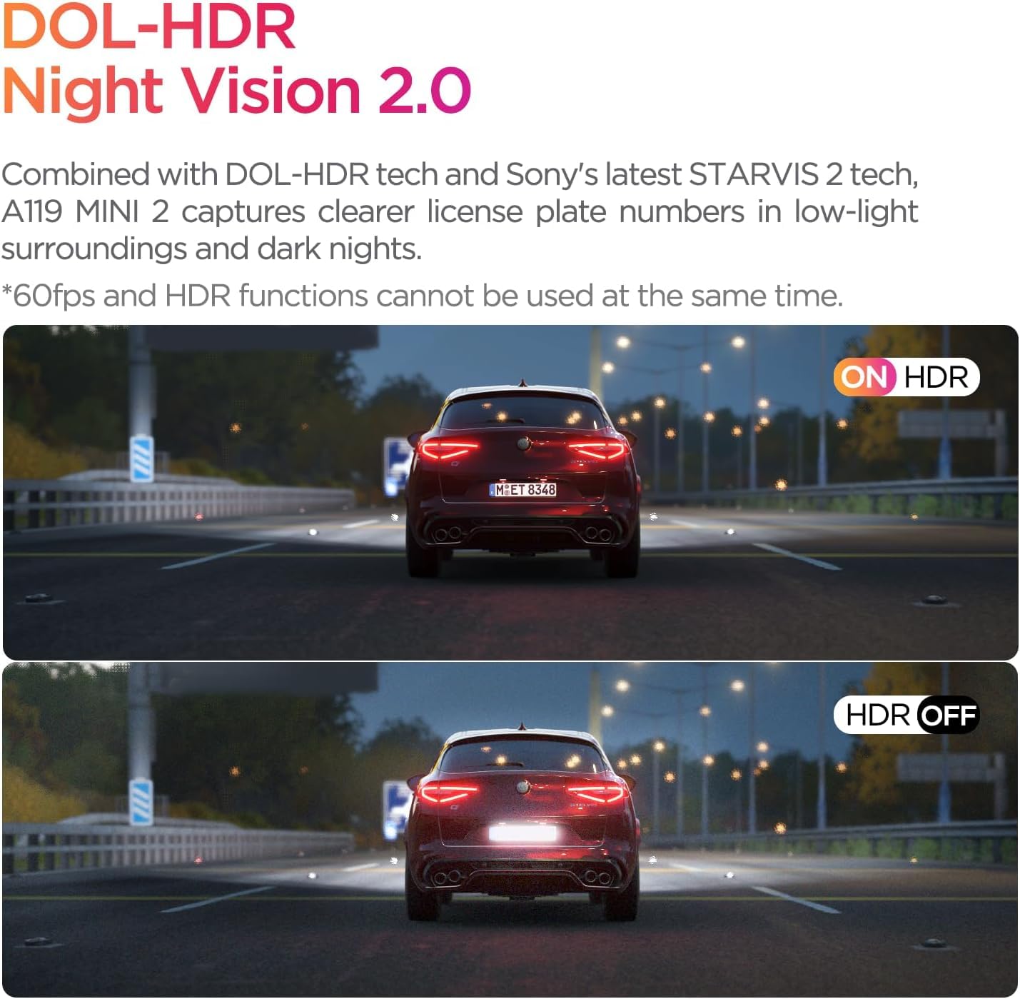 VIOFO Dash Cam A119 Mini 2 - 2K 60fps, GPS, Night Vision