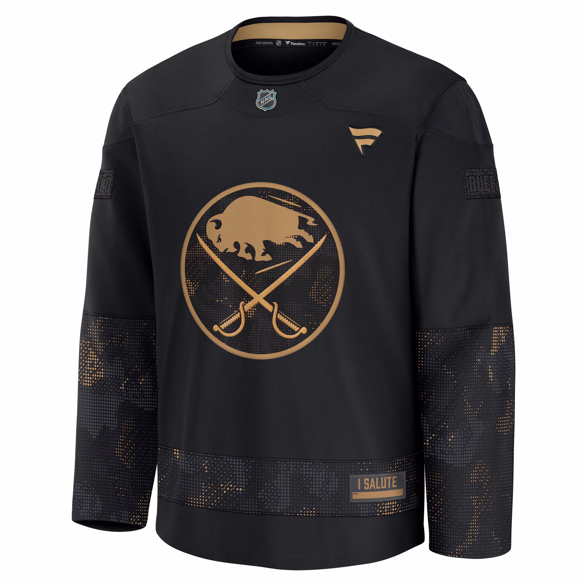 Buffalo Sabres Fanatics 2024 Military Appreciation Practice Jersey - Black