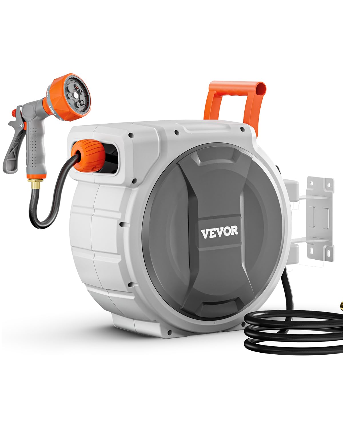 VEVOR Retractable Garden Hose Reel - 100 ft Wall Mounted