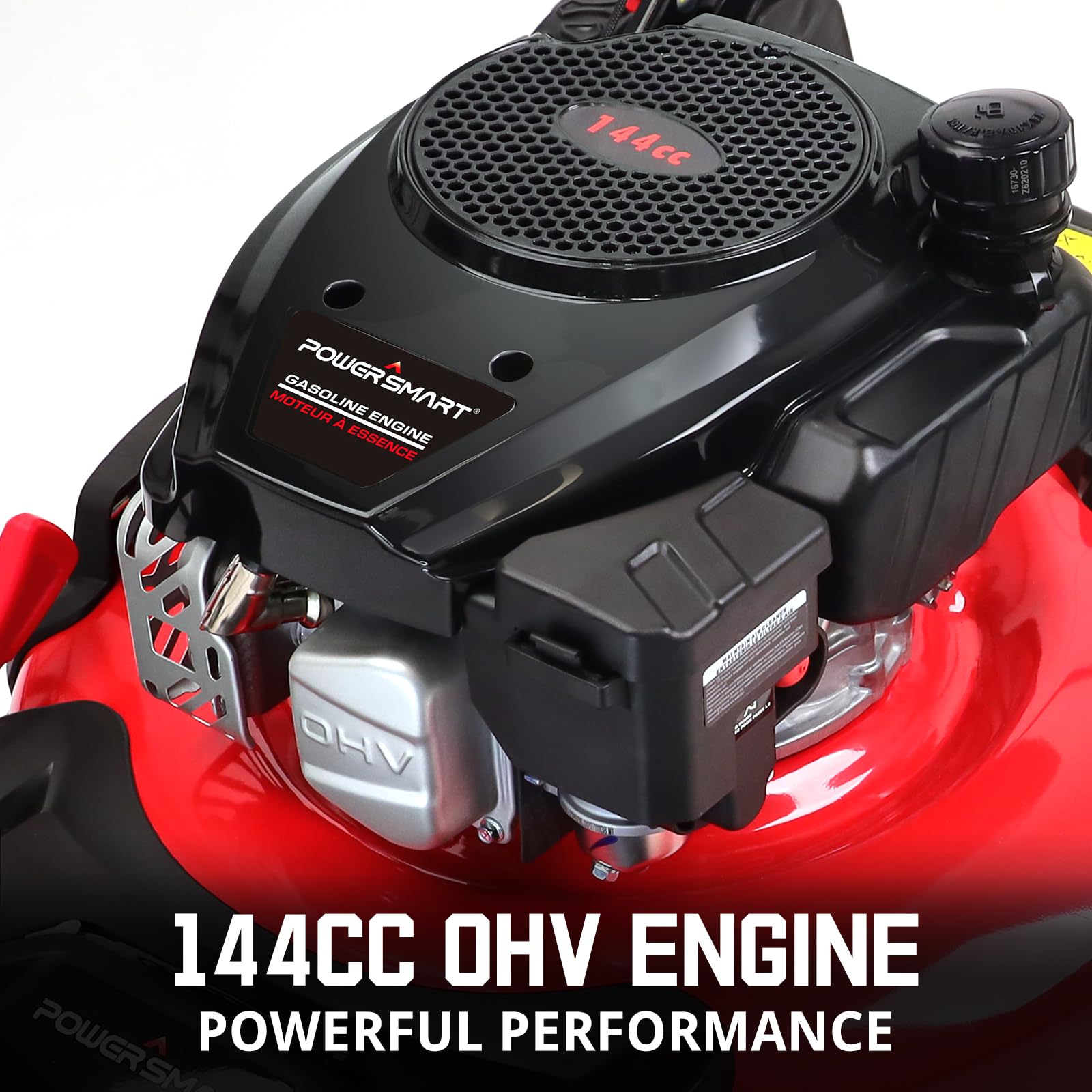 POWERSMART EasyGlide 21-Inch Gas Lawn Mower - 3-in-1 144cc