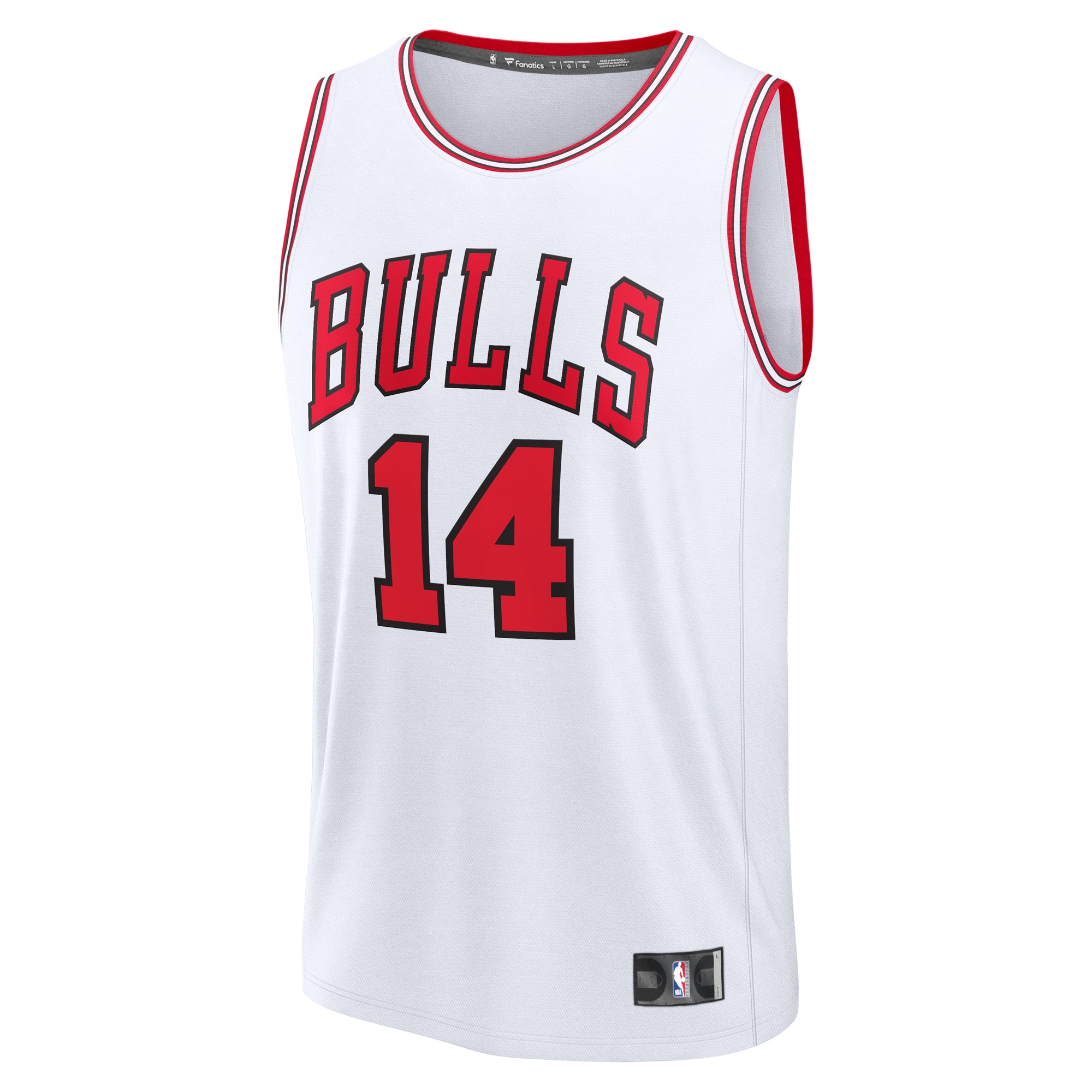 Matas Buzelis Chicago Bulls Fanatics Youth Fast Break Replica Player Jersey - Association - White Edition