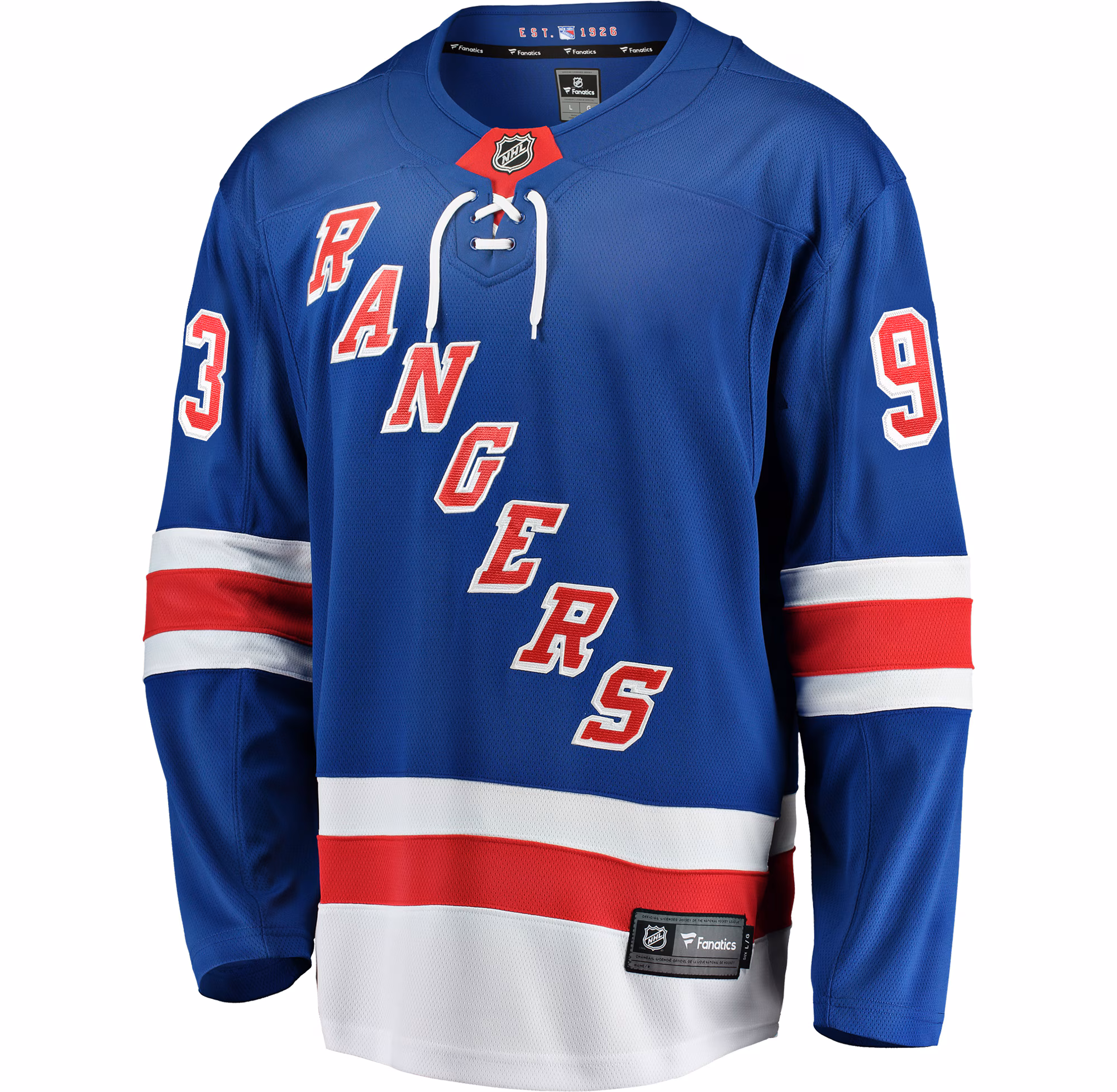 Mika Zibanejad New York Rangers Fanatics Home Breakaway Player Jersey - Blue
