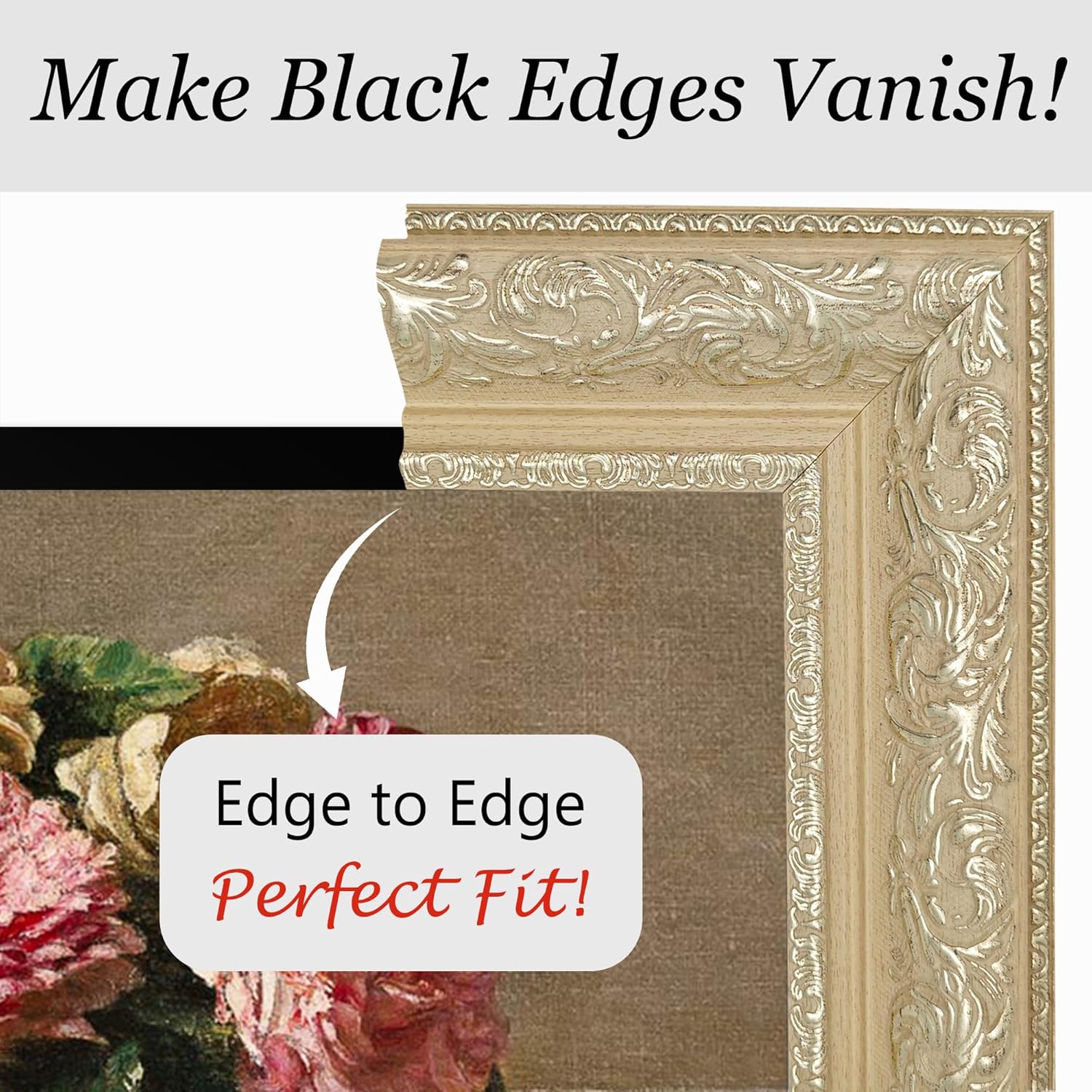 Classic vintage tv frame for Hisense Canvas 55