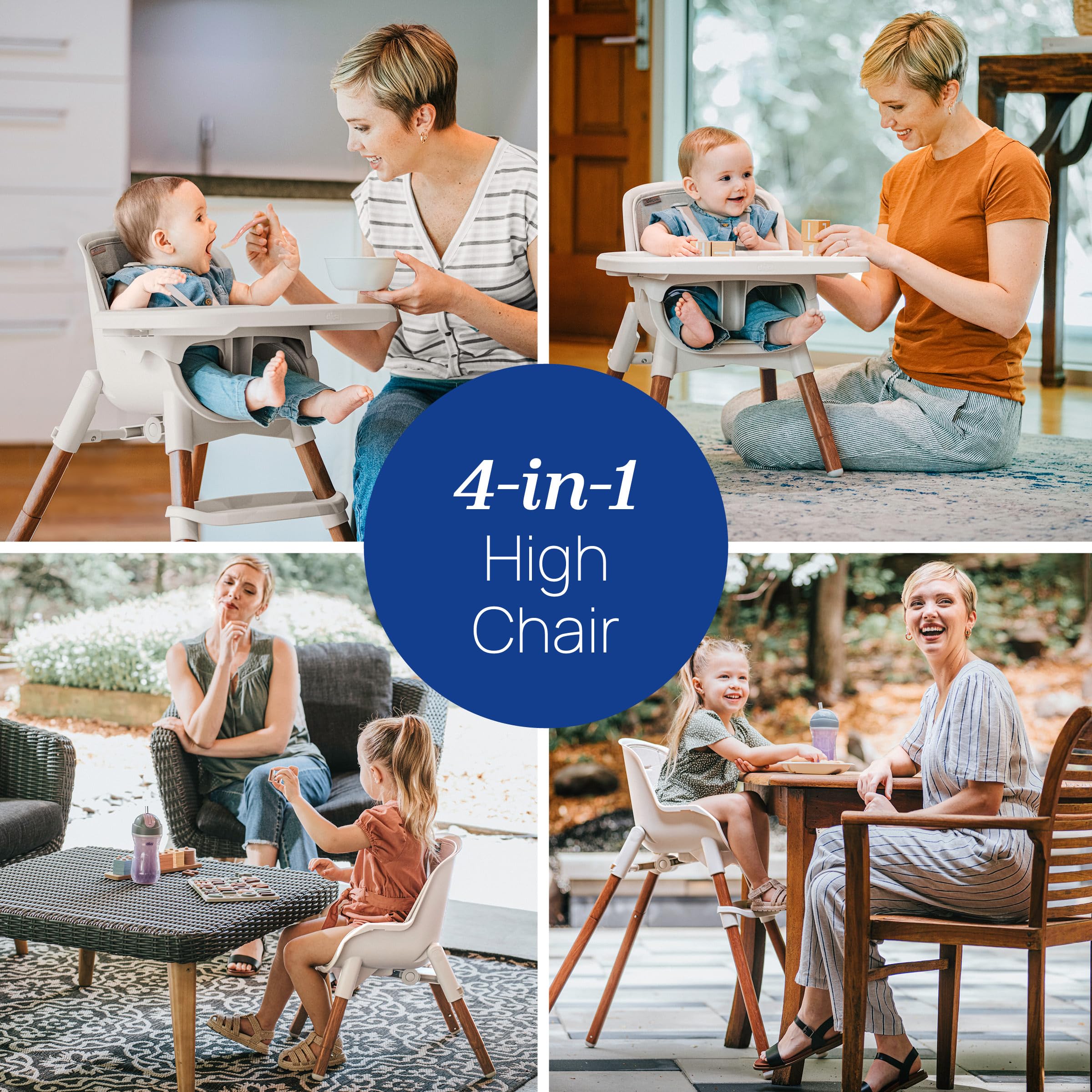 CHICCO Zest LE 4-in-1 Folding High Chair and Stool