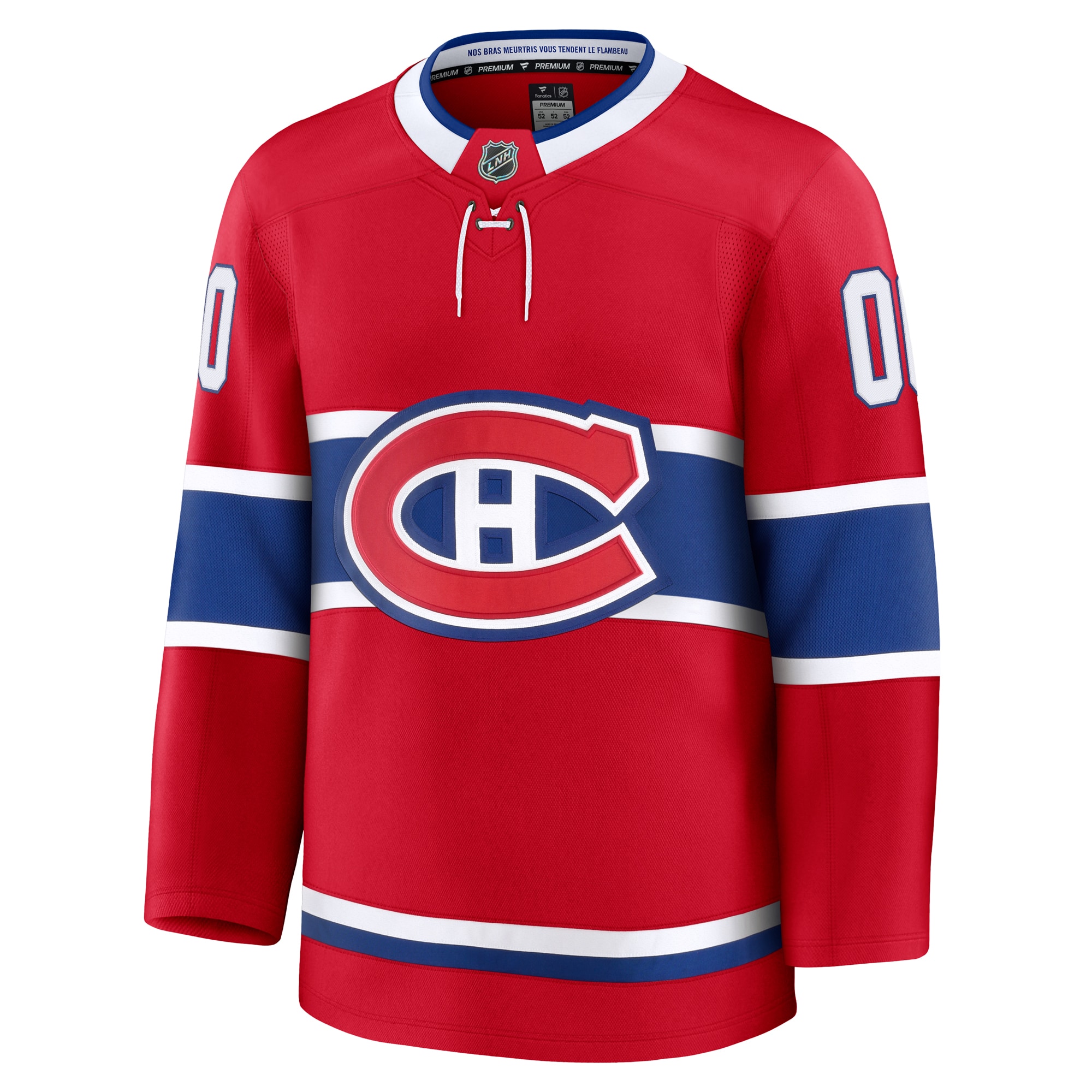 Montreal Canadiens Fanatics Home Premium Custom Jersey - Red