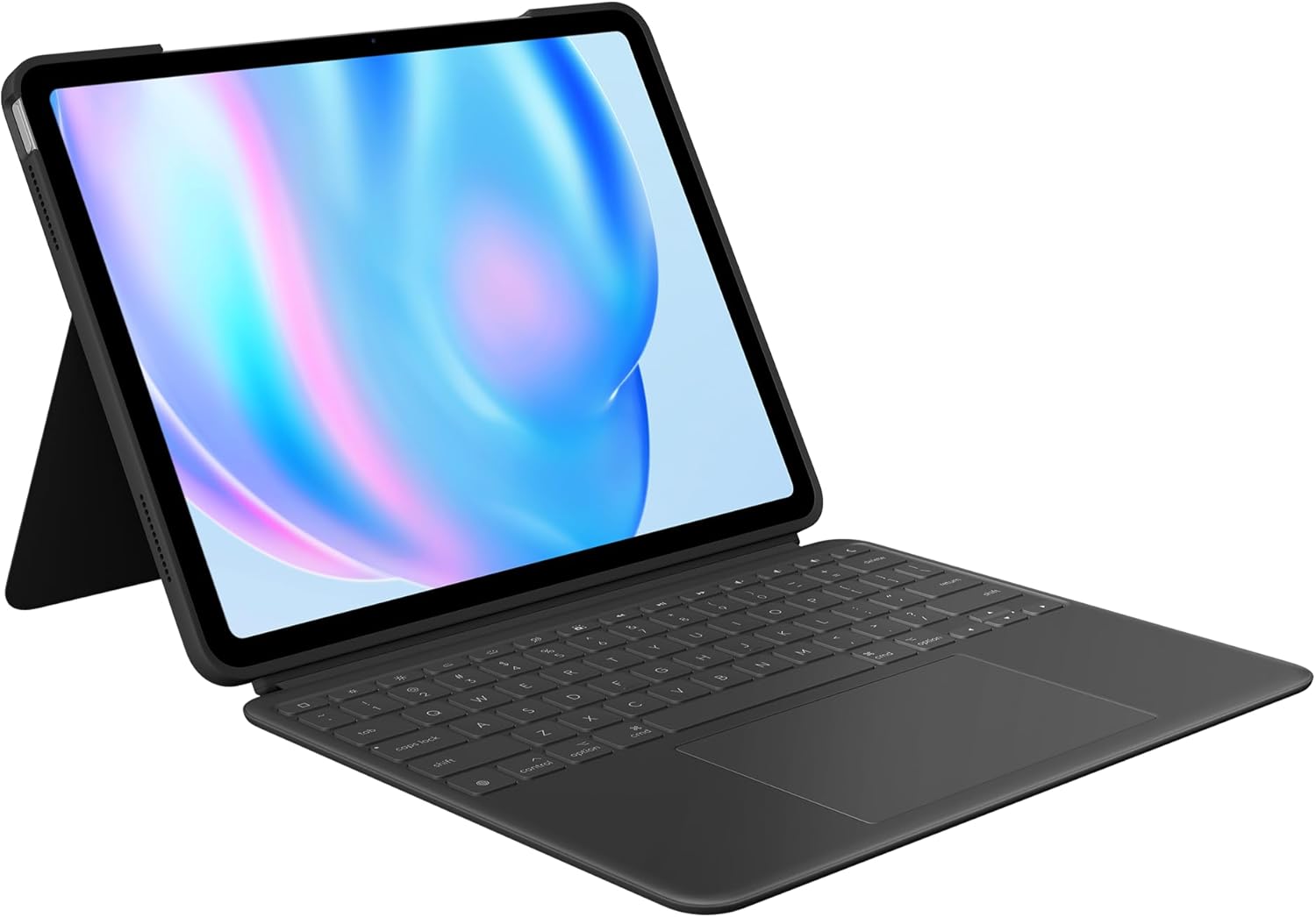 Logitech Combo Touch iPad Air 13-inch (M2, M3 & M4) (2024, 2025 & 2026) Keyboard Case - Detachable Backlit Keyboard with Kickstand, Comfortable Typing, Multi-use Mode - Midnight Black