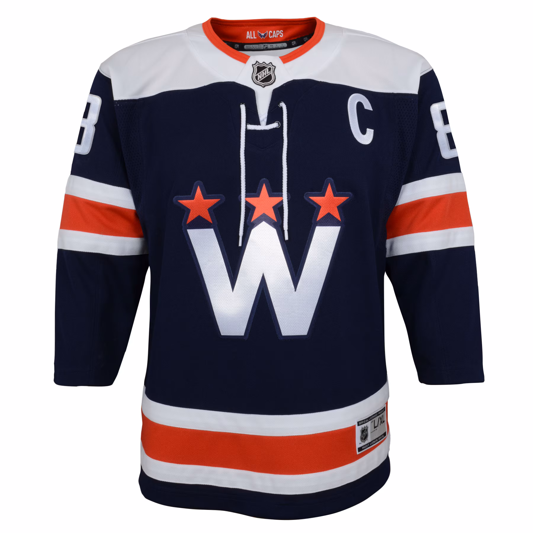 Alexander Ovechkin Washington Capitals Youth 2020/21 Alternate Premier Player Jersey - Navy