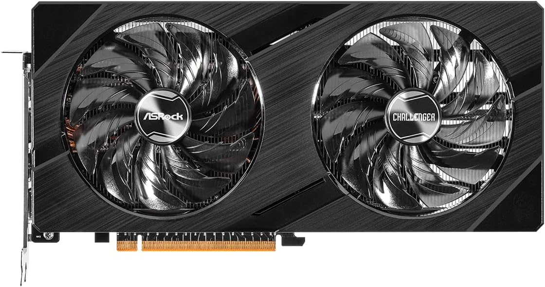 ASRock Intel Arc A580 Challenger 8GB OC Graphics Card, Intel Xe HPG Architecture, 8GB GDDR6, PCIe 4.0, Dual Fans, 0dB Silent Cooling, DisplayPort 2.0
