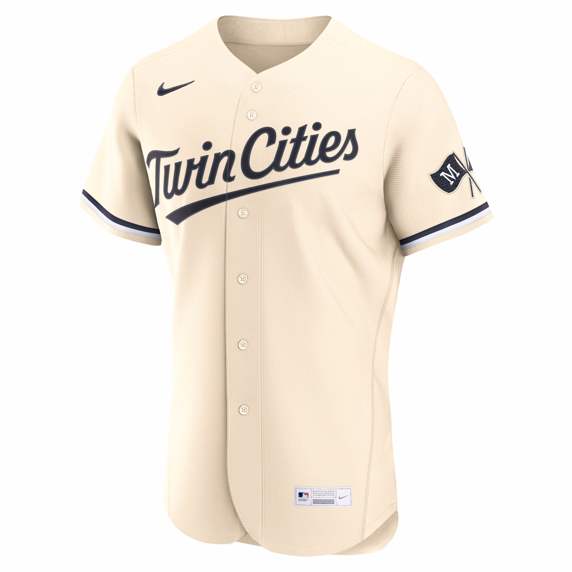 Minnesota Twins Nike Alternate Authentic Jersey - Cream